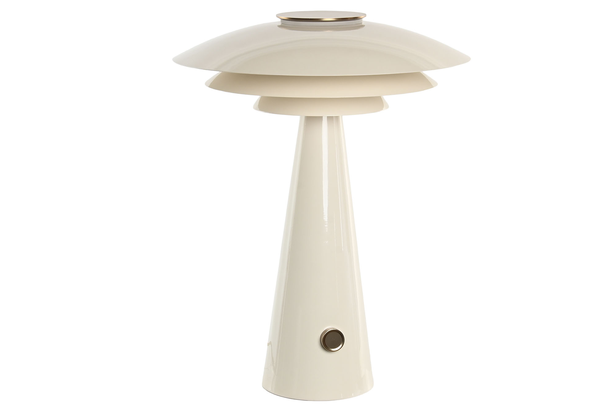 LAMPARA SOBREMESA METAL 38X38X50 DIMMER BLANCO
