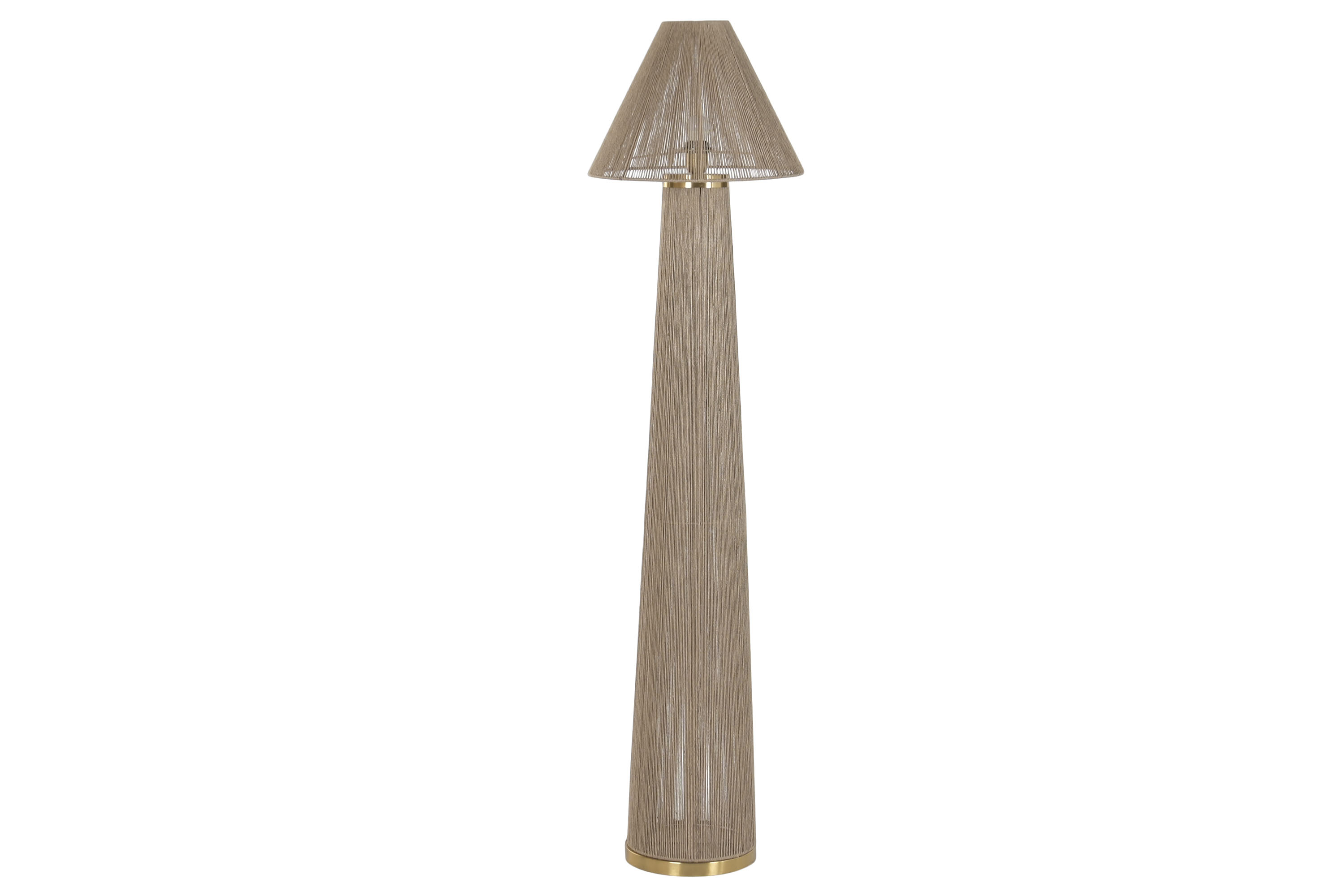 LAMPARA PIE RATAN 40X40X157 MARRON
