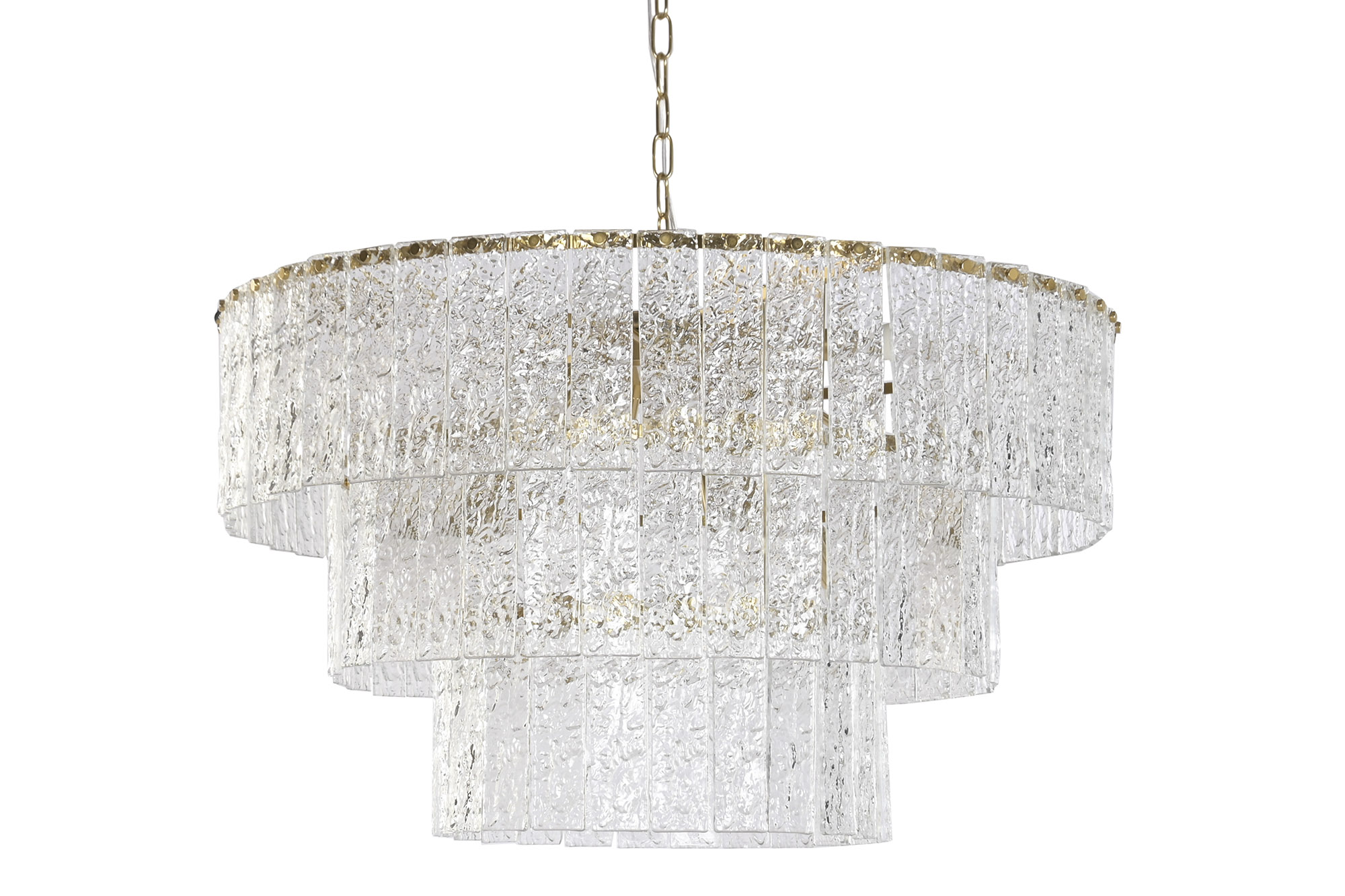 LAMPARA TECHO CRISTAL METAL 80X80X40 TRANSPARENTE