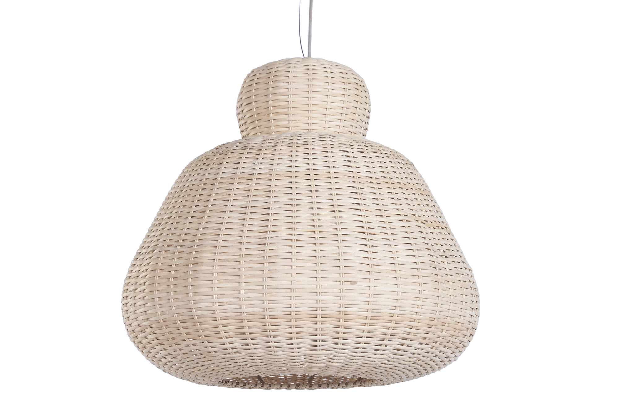LAMPARA TECHO RATAN 55X55X48 cable 1.3