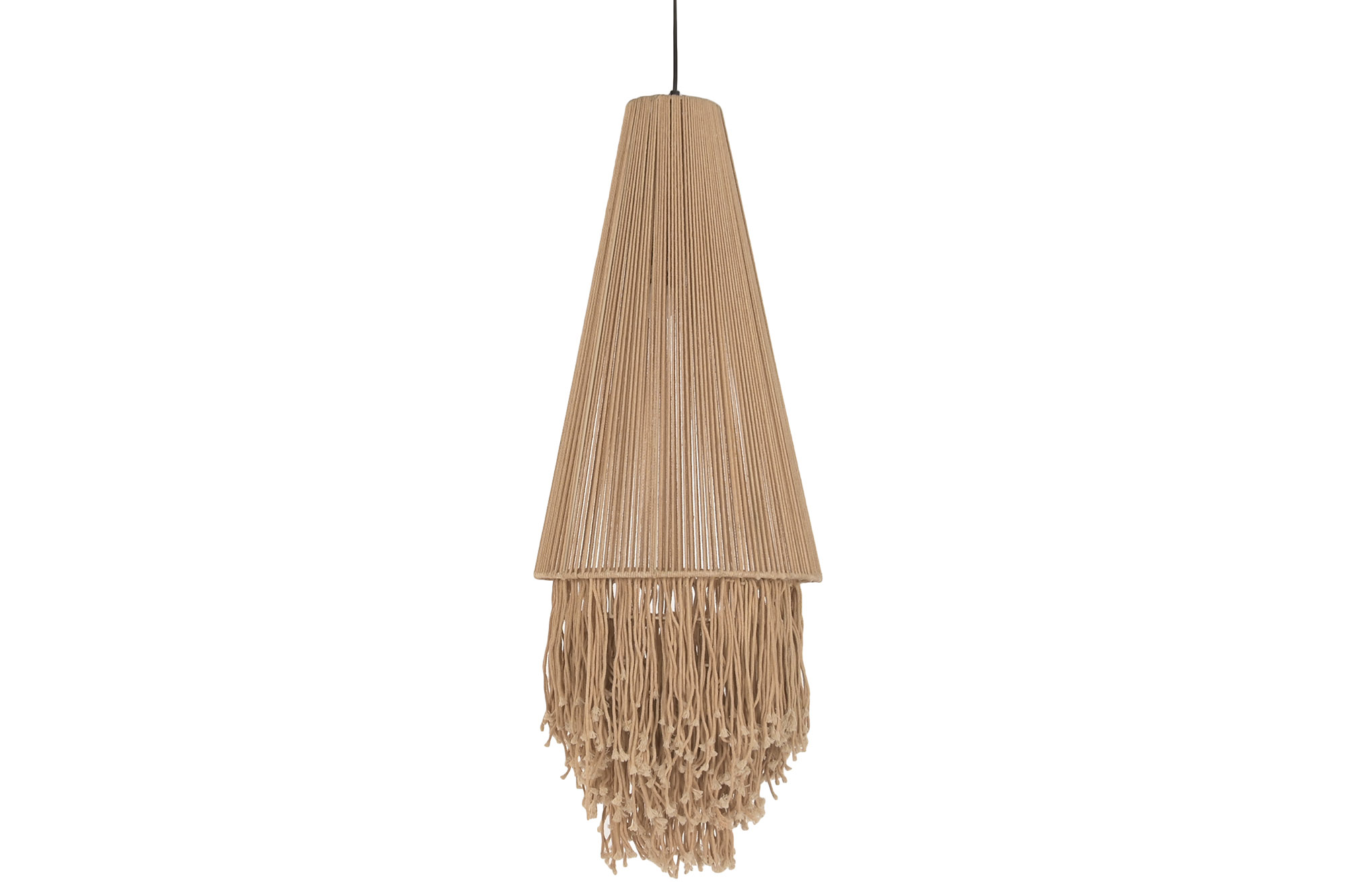 LAMPARA TECHO ALGODON METAL 36X36X100 FLECOS