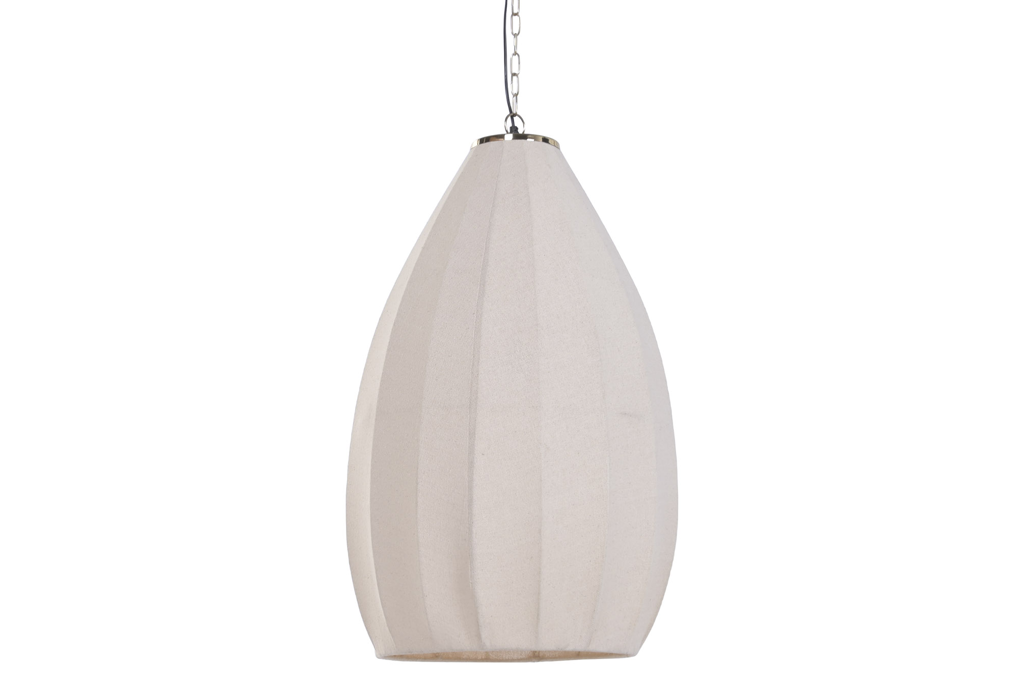 LAMPARA TECHO ALGODON HIERRO 50X50X90 GOTA NATURAL
