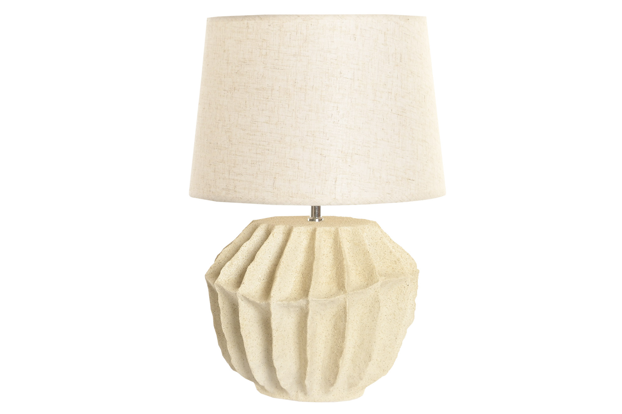 LAMPARA SOBREMESA RESINA POLIESTER 36X36X52 RUGOSO
