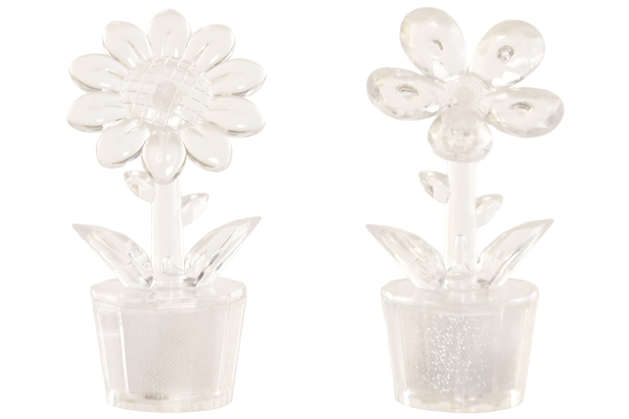 DECORACION LUMINOSA LED 4X4X11 FLOR 2 SURT.