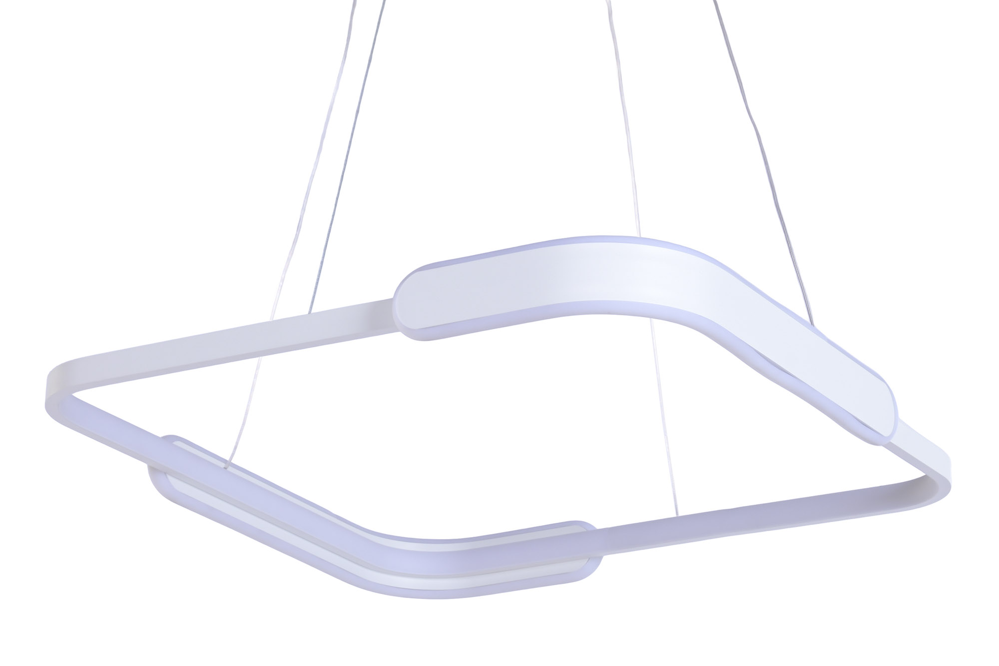 LAMPARA TECHO LED ALUMINIO 53X53X75 BLANCO