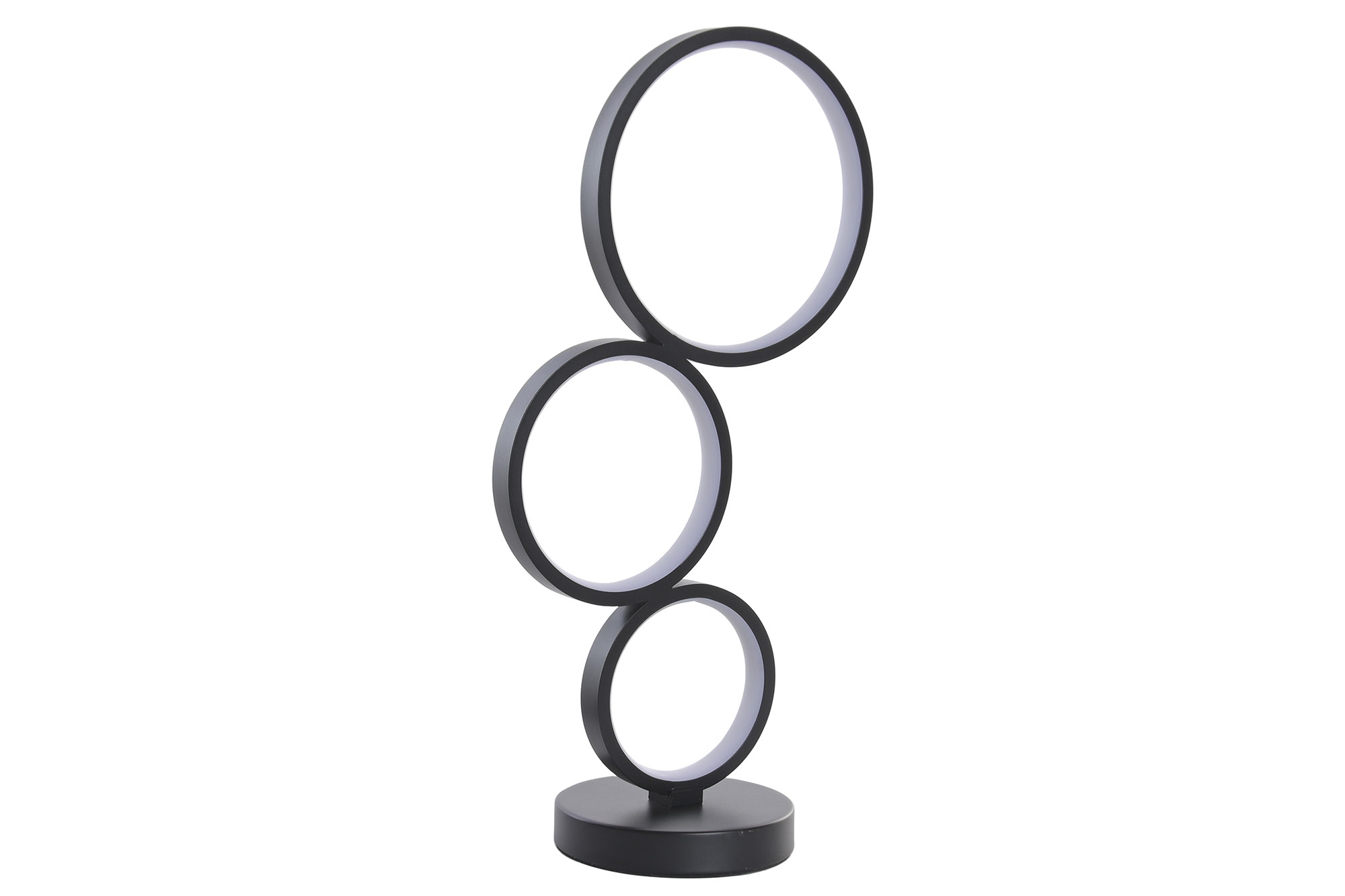 LAMPARA SOBREMESA LED ALUMINIO 25X5X47 CIRCULOS