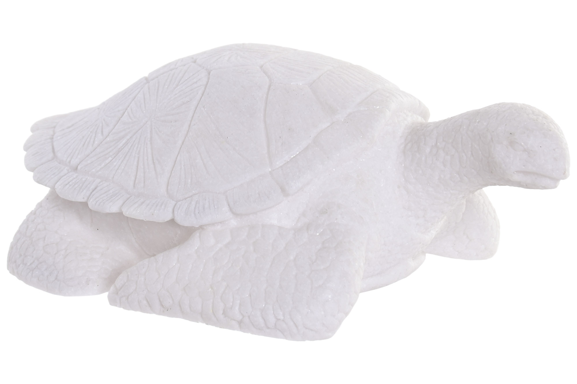 LAMPARA SOBREMESA ARENISCA 29X21X11 TORTUGA BLANCO