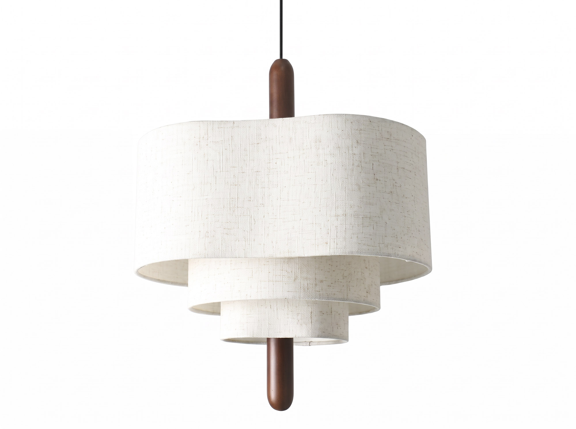 LAMPARA TECHO POLIESTER MADERA 46X40X55 CRUDO