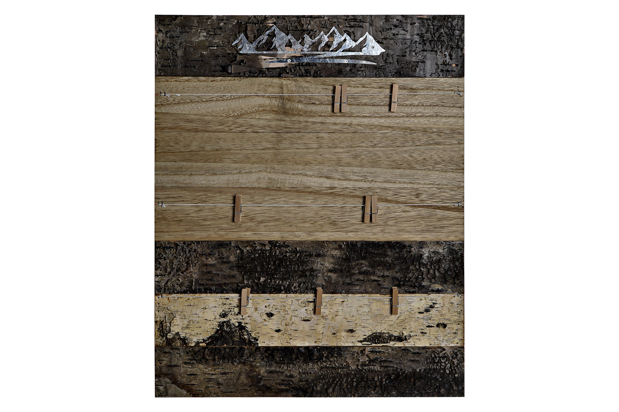 PORTAFOTO MADERA METAL 40X2X50 NATURAL MARRON