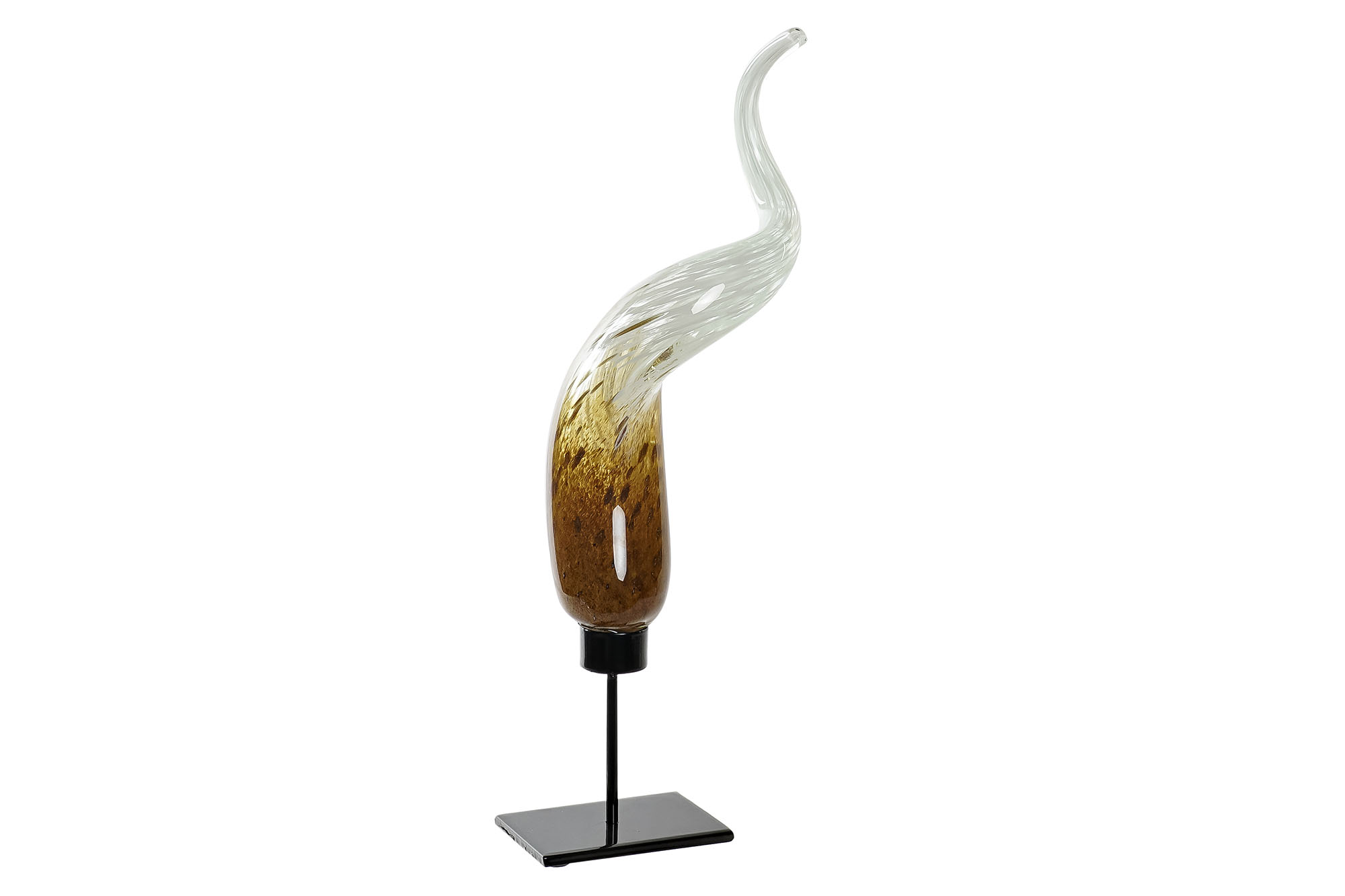 DECORACION CRISTAL METAL 16,5X8X47 BICOLOR
