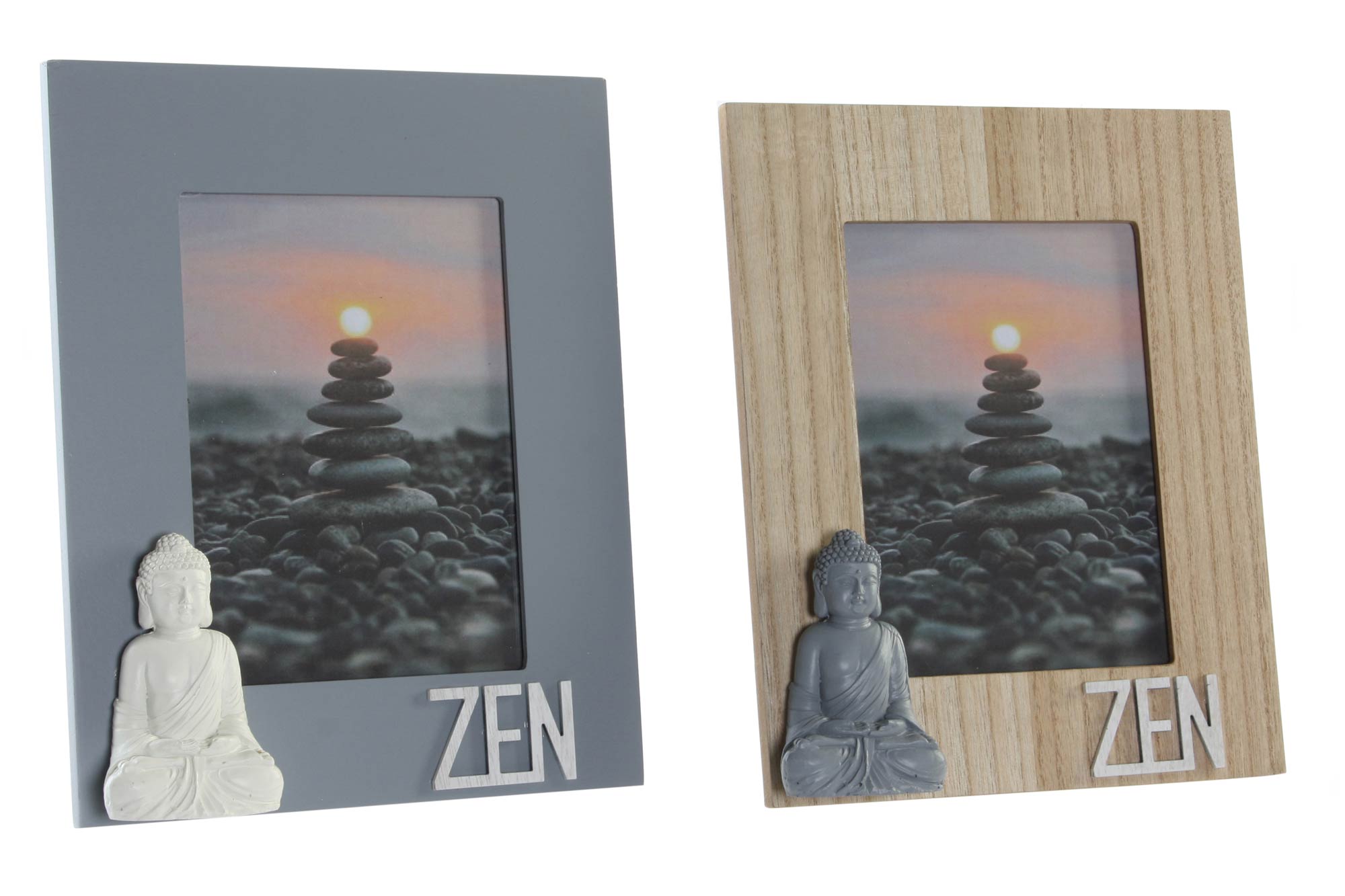 MARCO FOTO 15X20 MADERA RESINA 24X3X29 ZEN 2 SURT.
