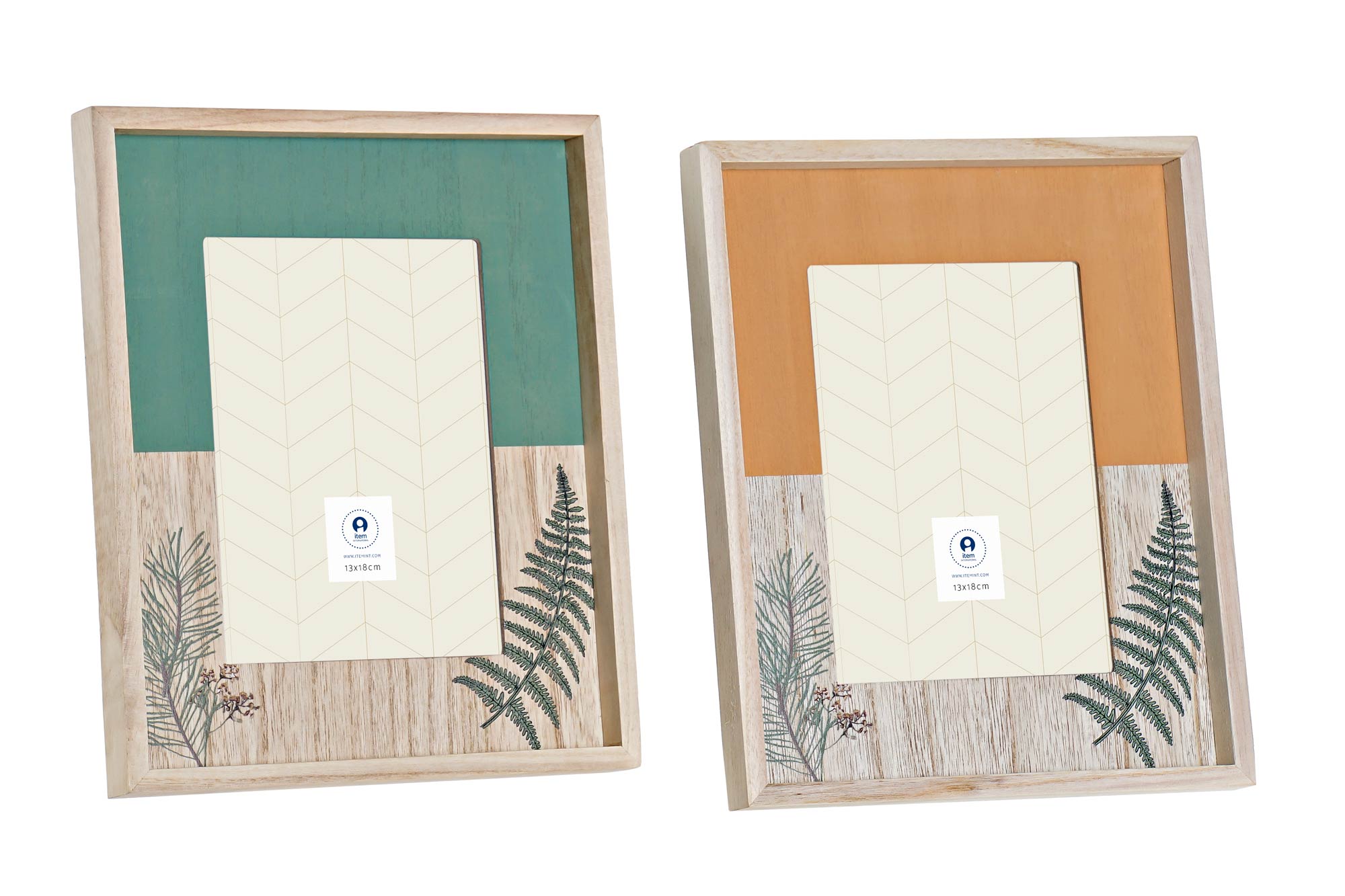 MARCO FOTO MADERA CRISTAL 22X3X27 13X18 2 SURT.