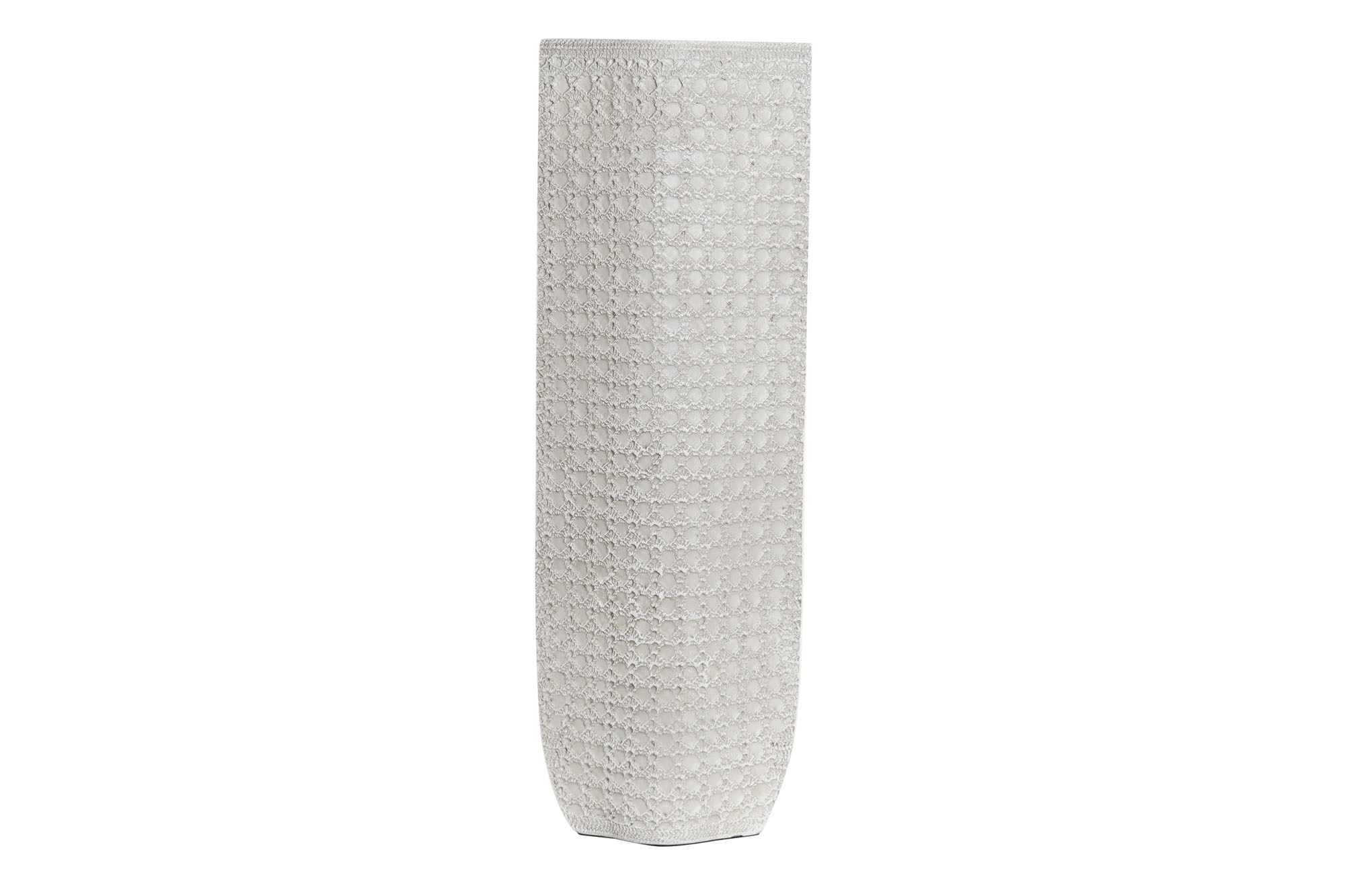 JARRON RESINA 20X12X58 BLANCO