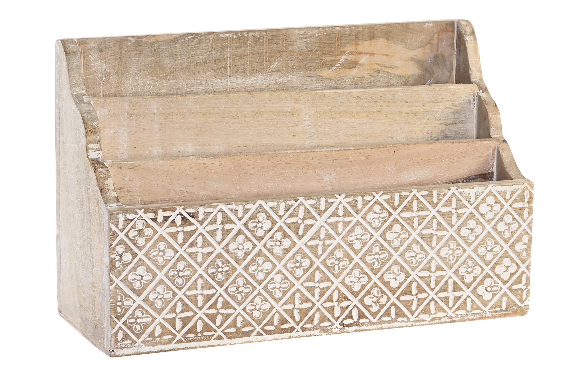 ORGANIZADOR MANGO 32X13X21 CARTAS NATURAL