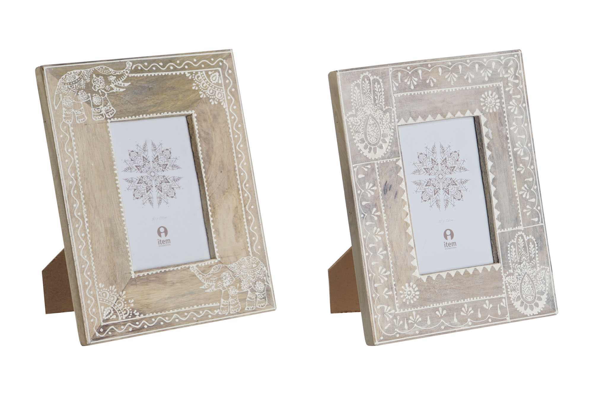 MARCO FOTO MDF 10X15 FLORAL PINTADO MANO 2 SURT.