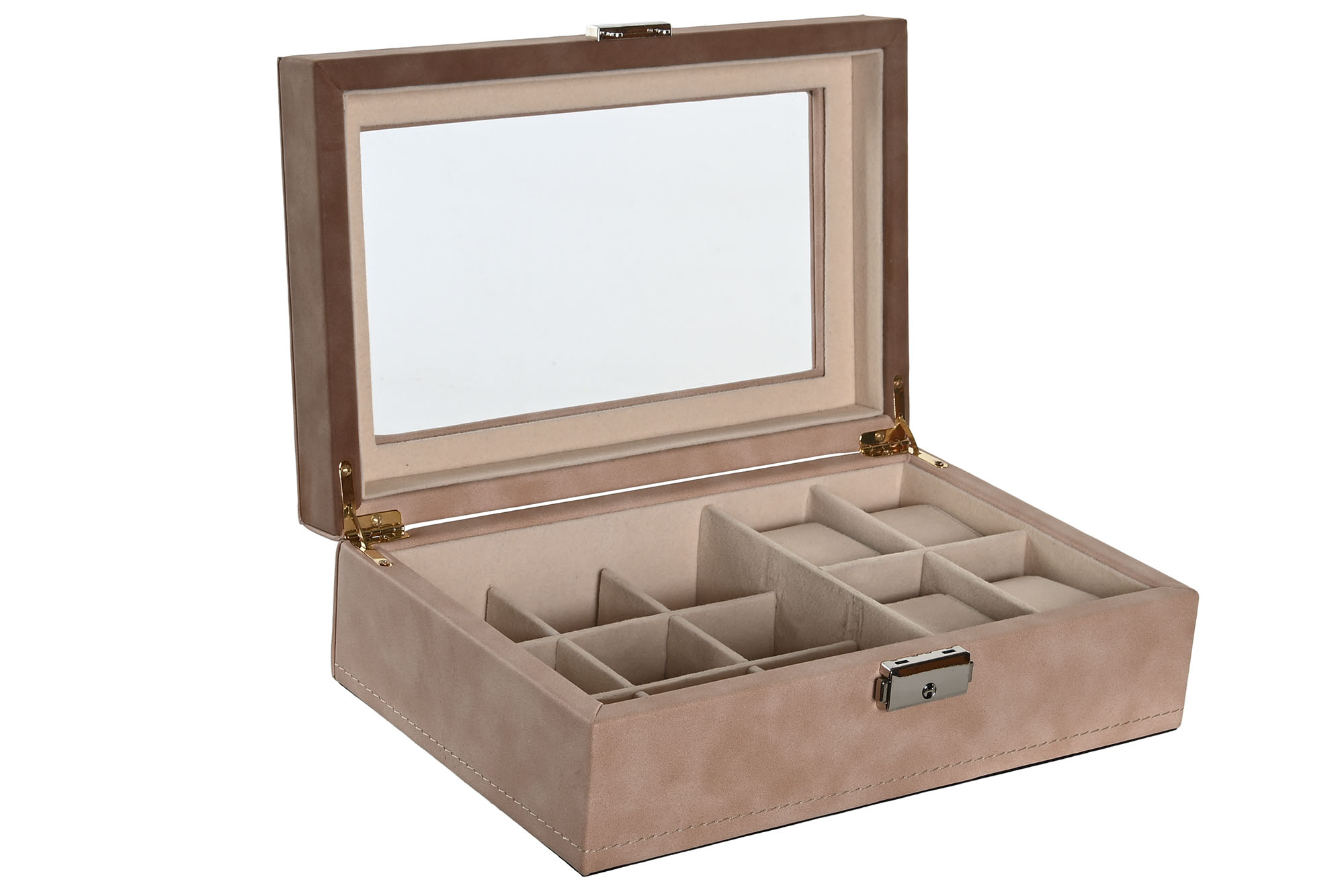 JOYERO PU 16X25X7,5 CORCHO NATURAL MELOCOTON