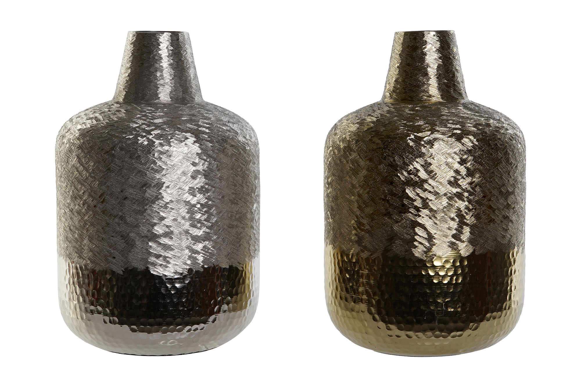 JARRON ALUMINIO 22X22X33 RASPADO 2 SURT.