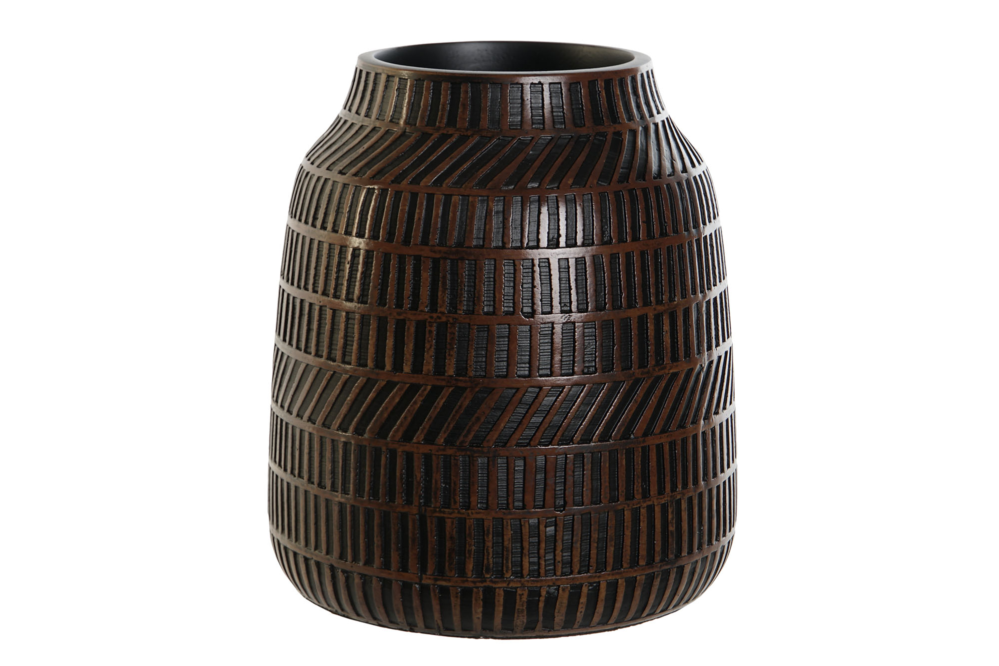 JARRON RESINA 19X19X21 MARRON