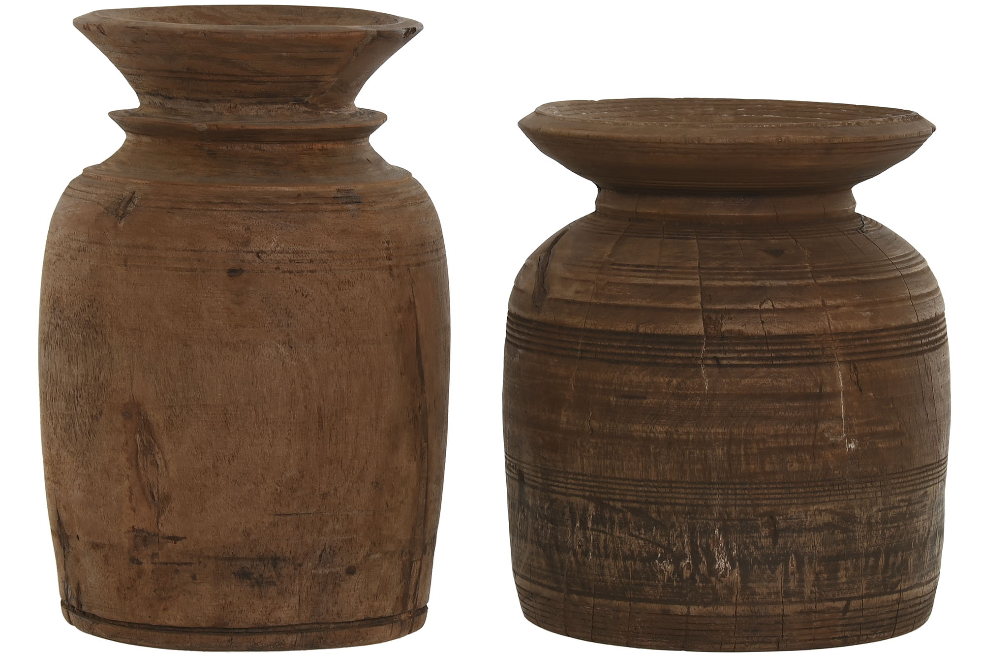 JARRON MADERA 20X20X28 NEPAL SURTIDO NATURAL