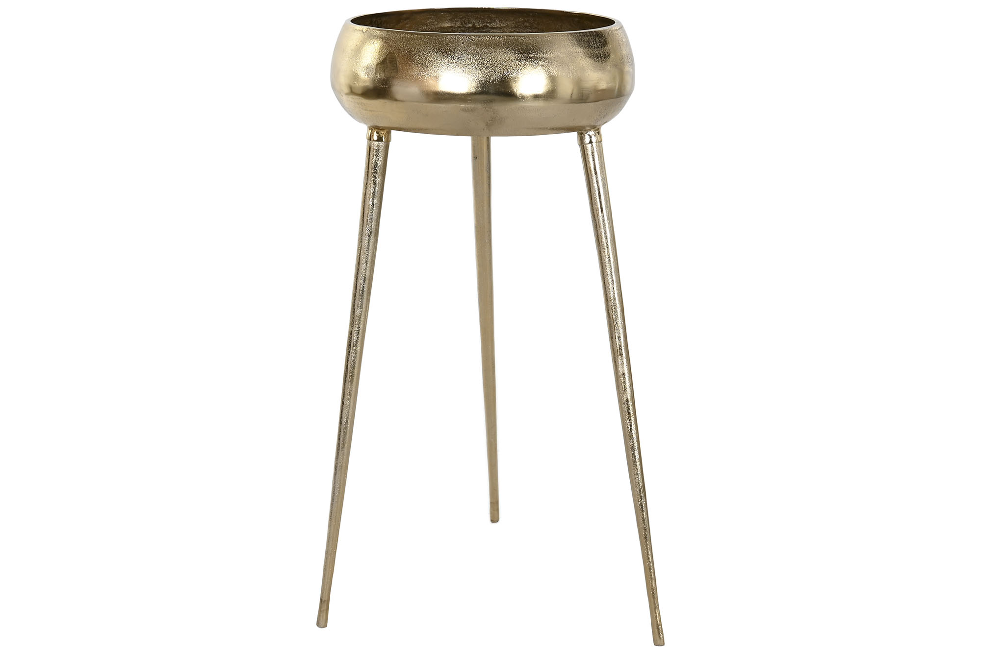 MACETERO ALUMINIO 35,5X35,5X77 DORADO