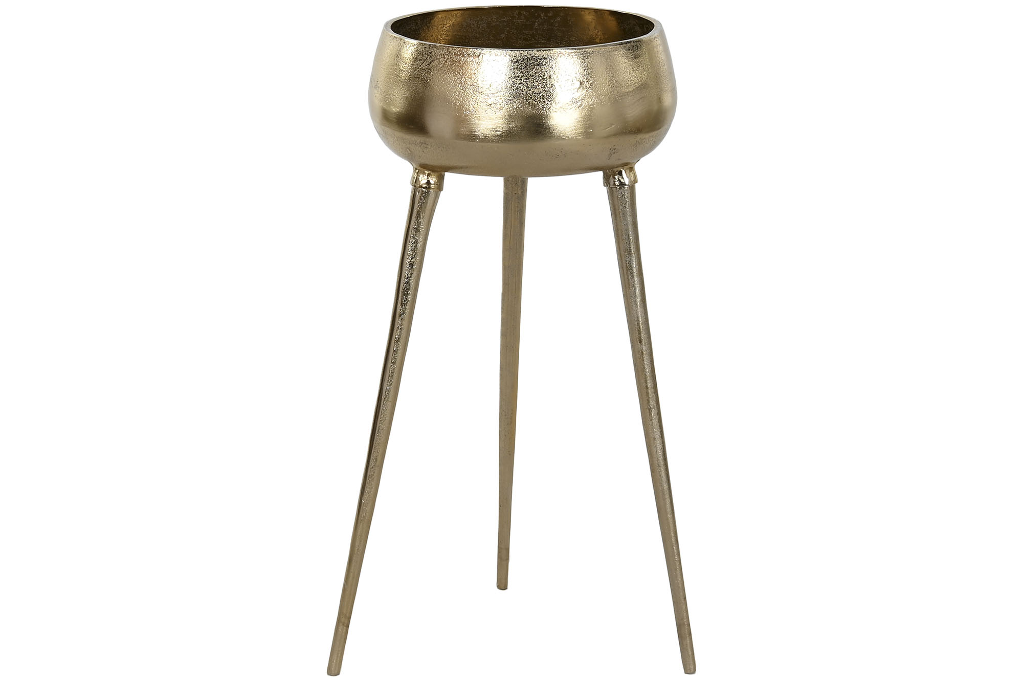 MACETERO ALUMINIO 46X46X100 DORADO