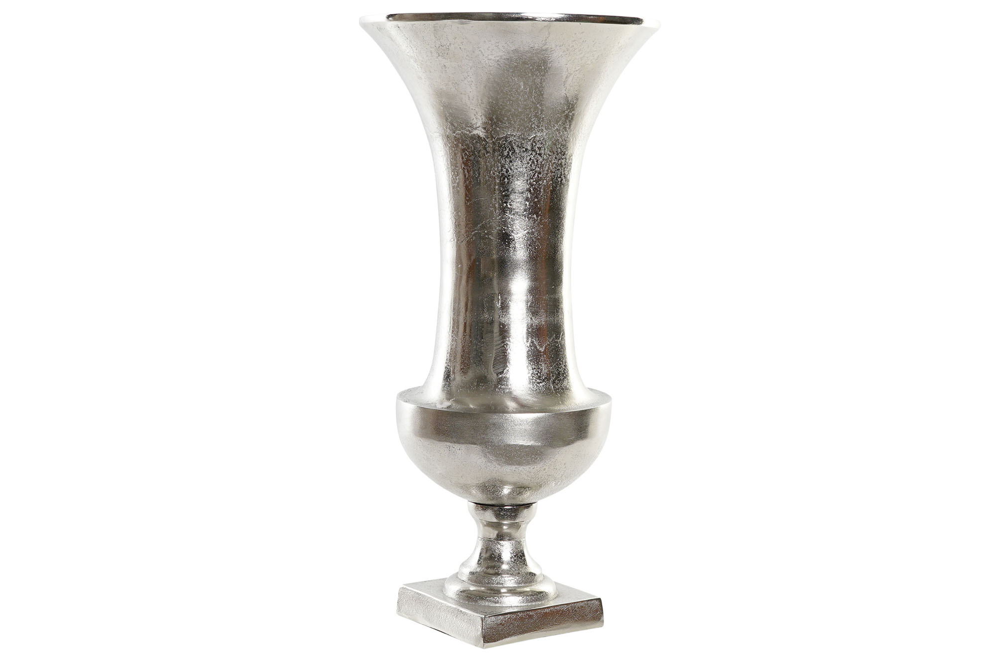 JARRON ALUMINIO 24X24X49 COPA PLATEADO