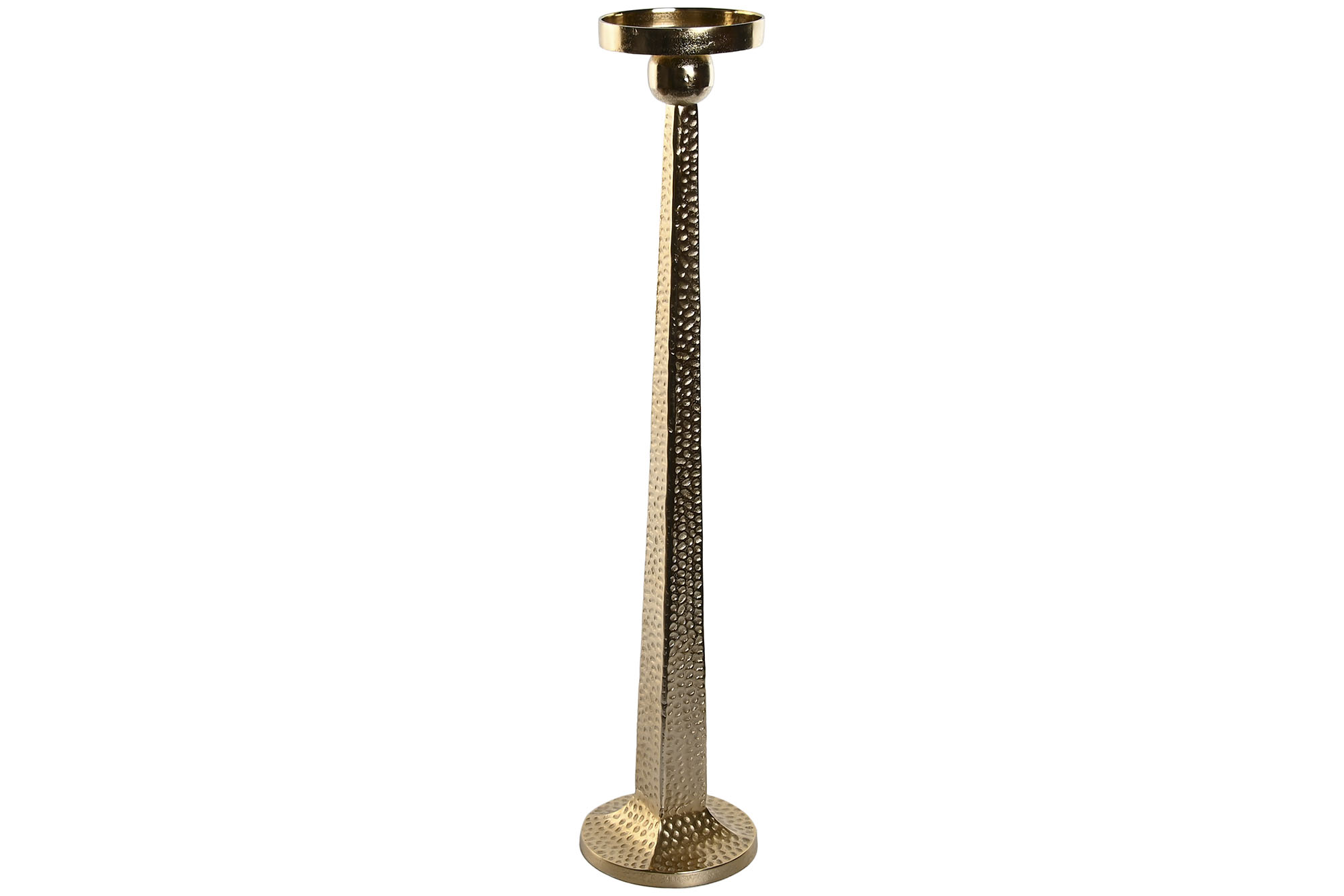 PORTAVELA ALUMINIO 18,5X18,5X85,5 DORADO