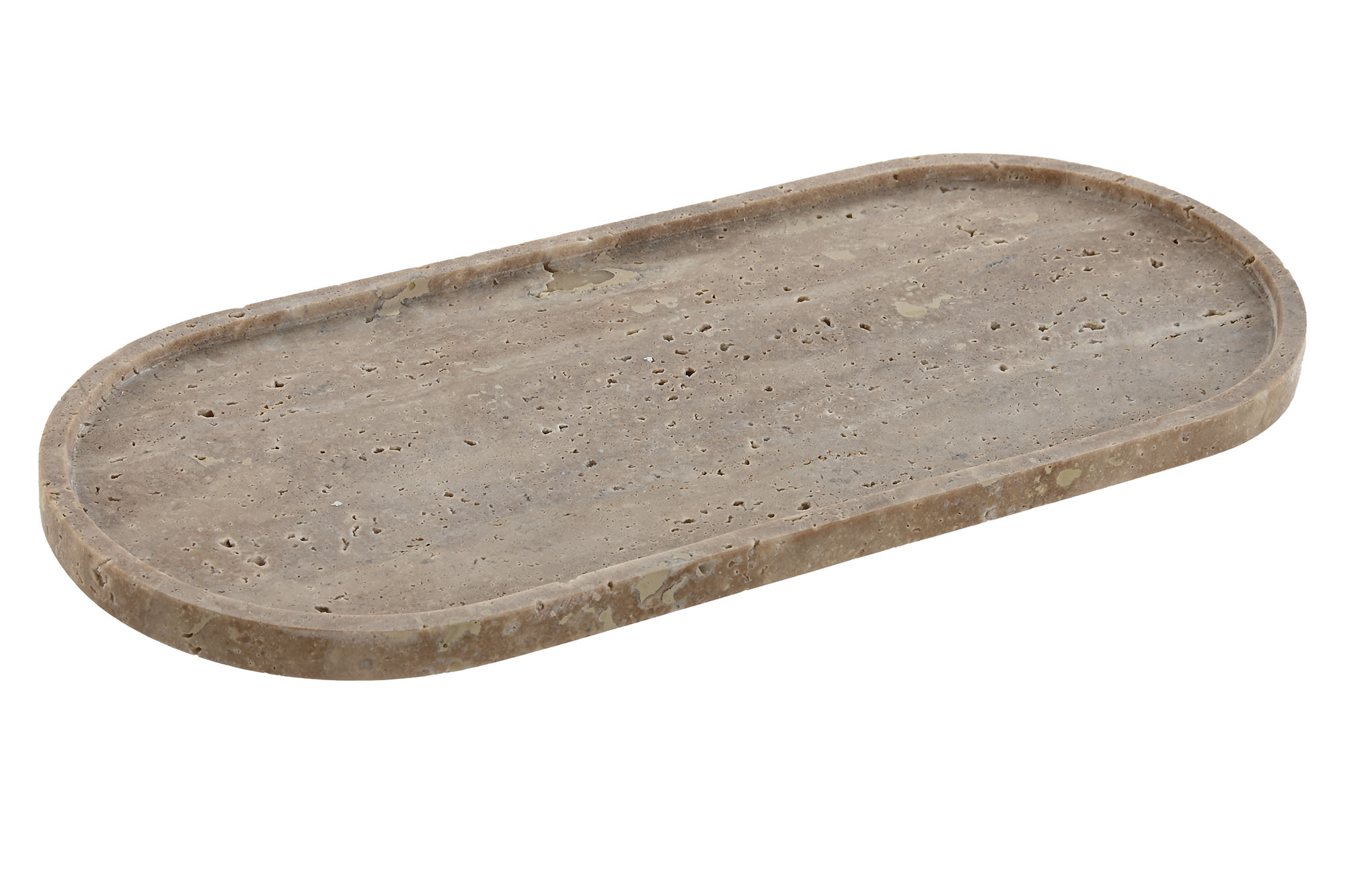 BANDEJA MARMOL 30X13X1,2 TRAVERTINO MARRON