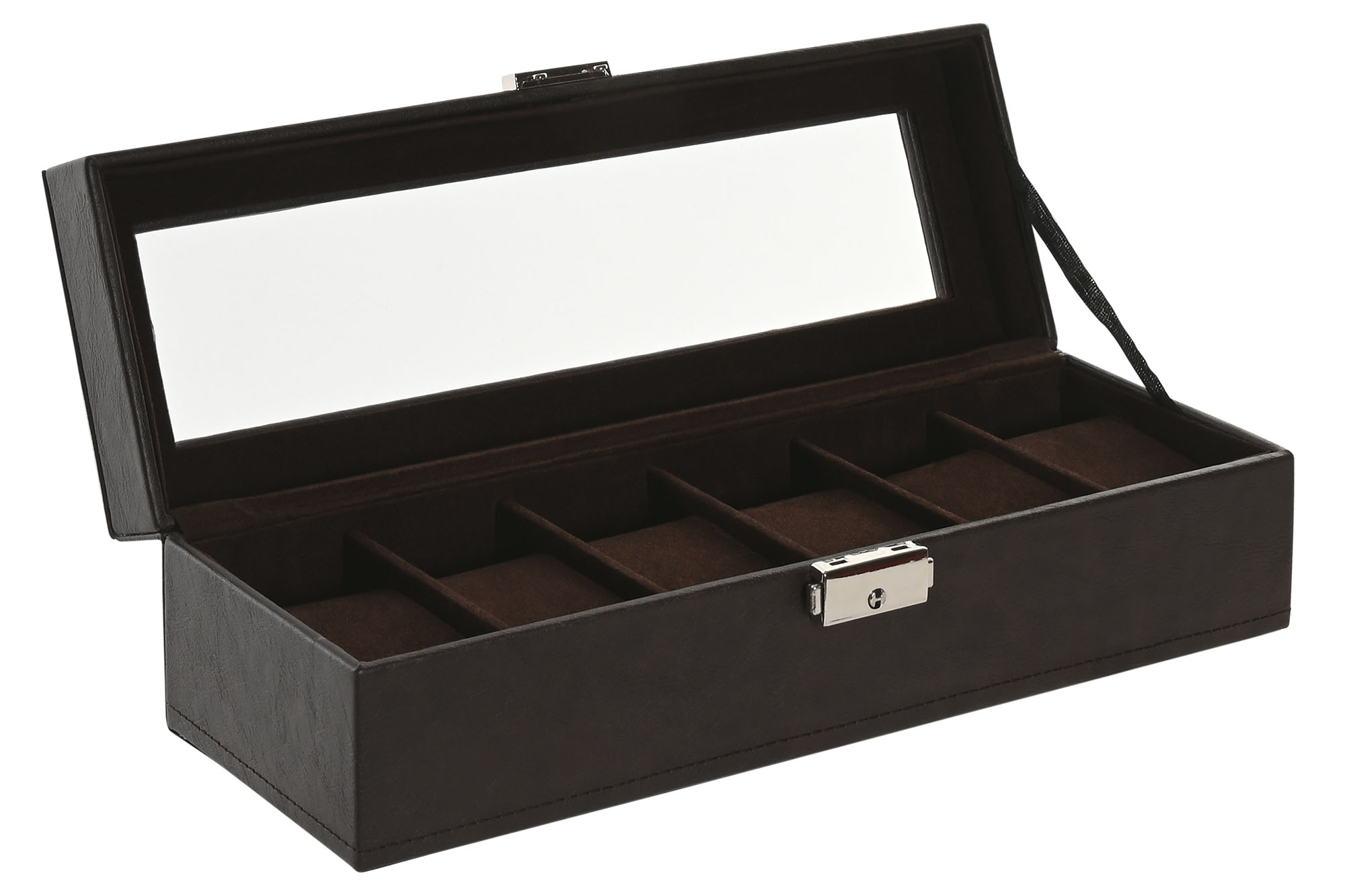 JOYERO PU MDF 30X10X8 MARRON OSCURO