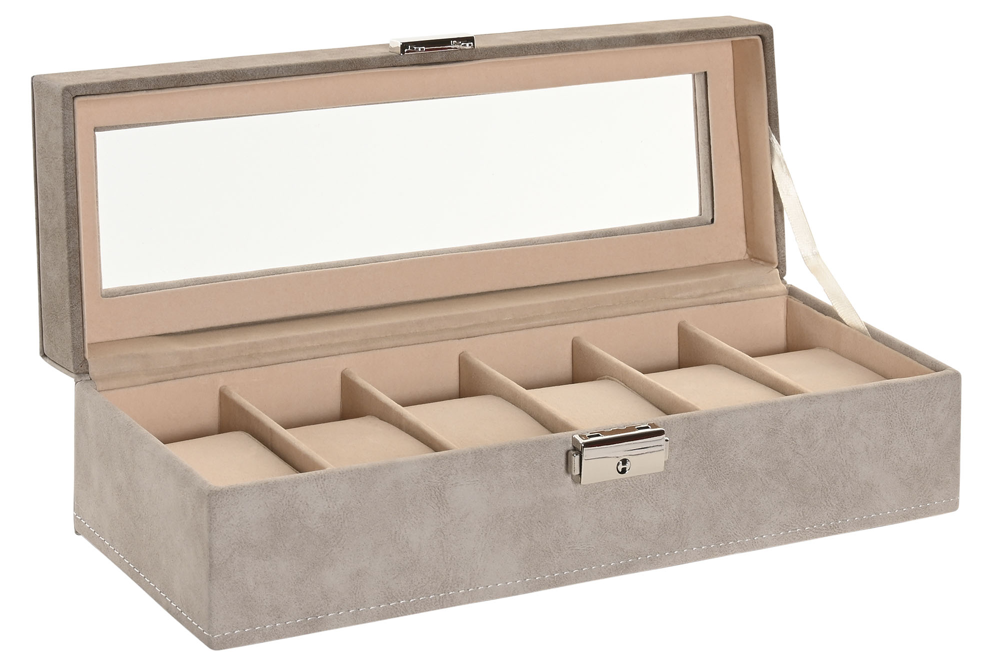 JOYERO PU MDF 30X10X8 GRIS
