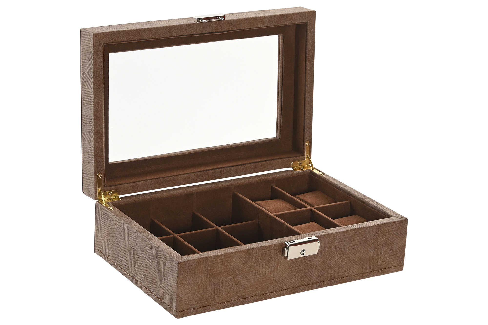 JOYERO PU MDF 25X16,5X8,5 MARRON