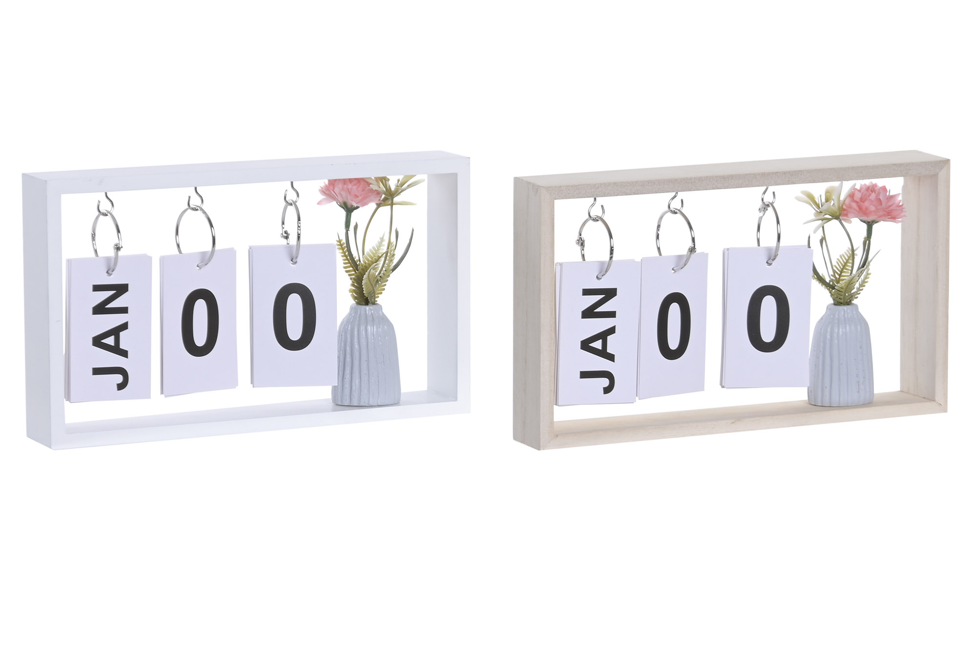 CALENDARIO MDF 24X4X14 JARRONCITO FLOR 2 SURT.