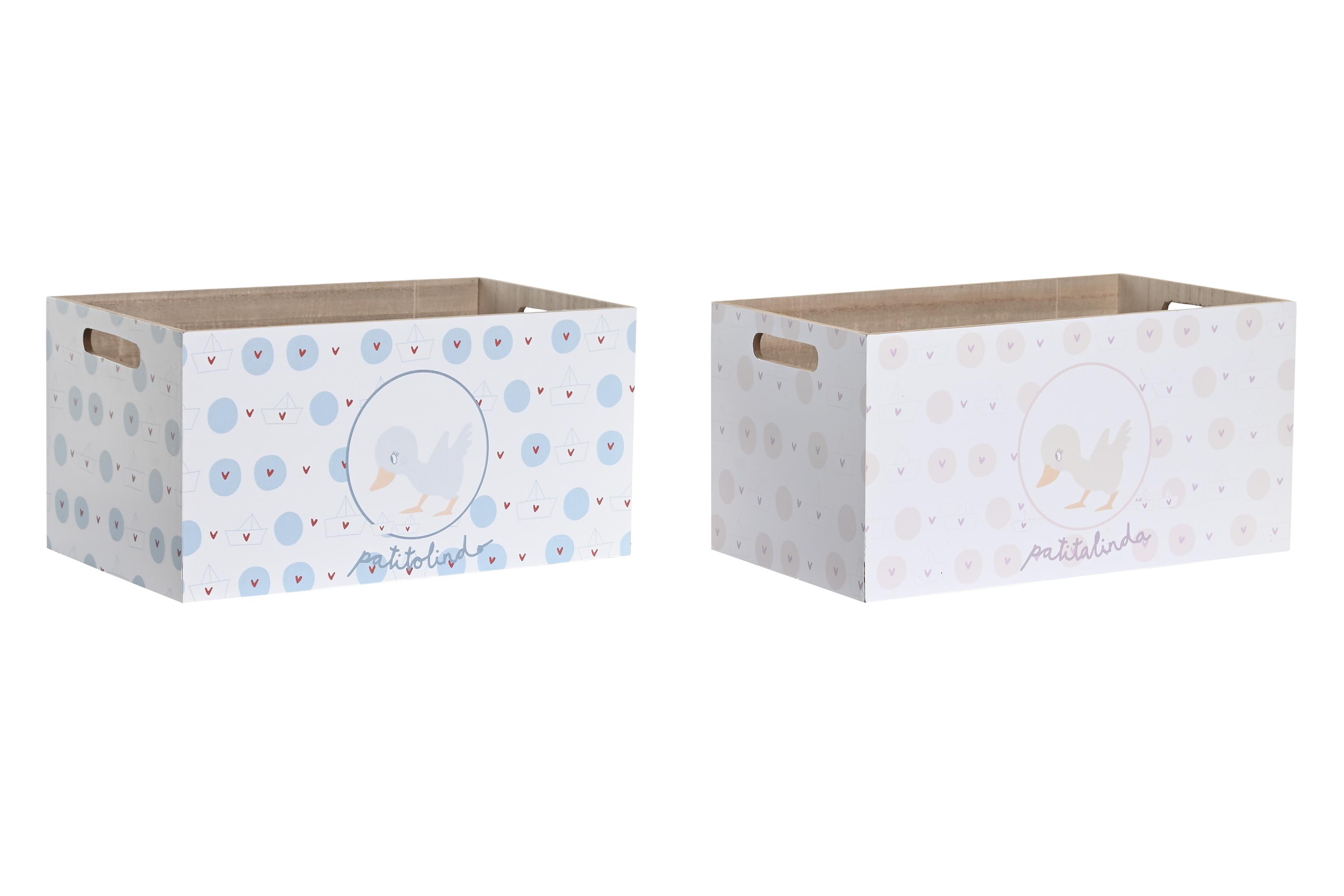 CAJA MDF 36X21X18 PATITOS 2 SURT.