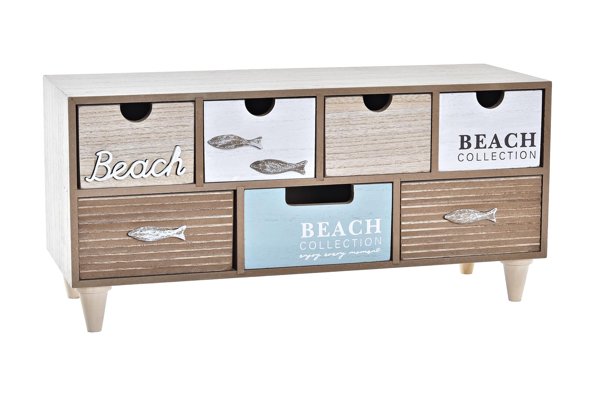 JOYERO MADERA 40X16X19 BEACH MARRON