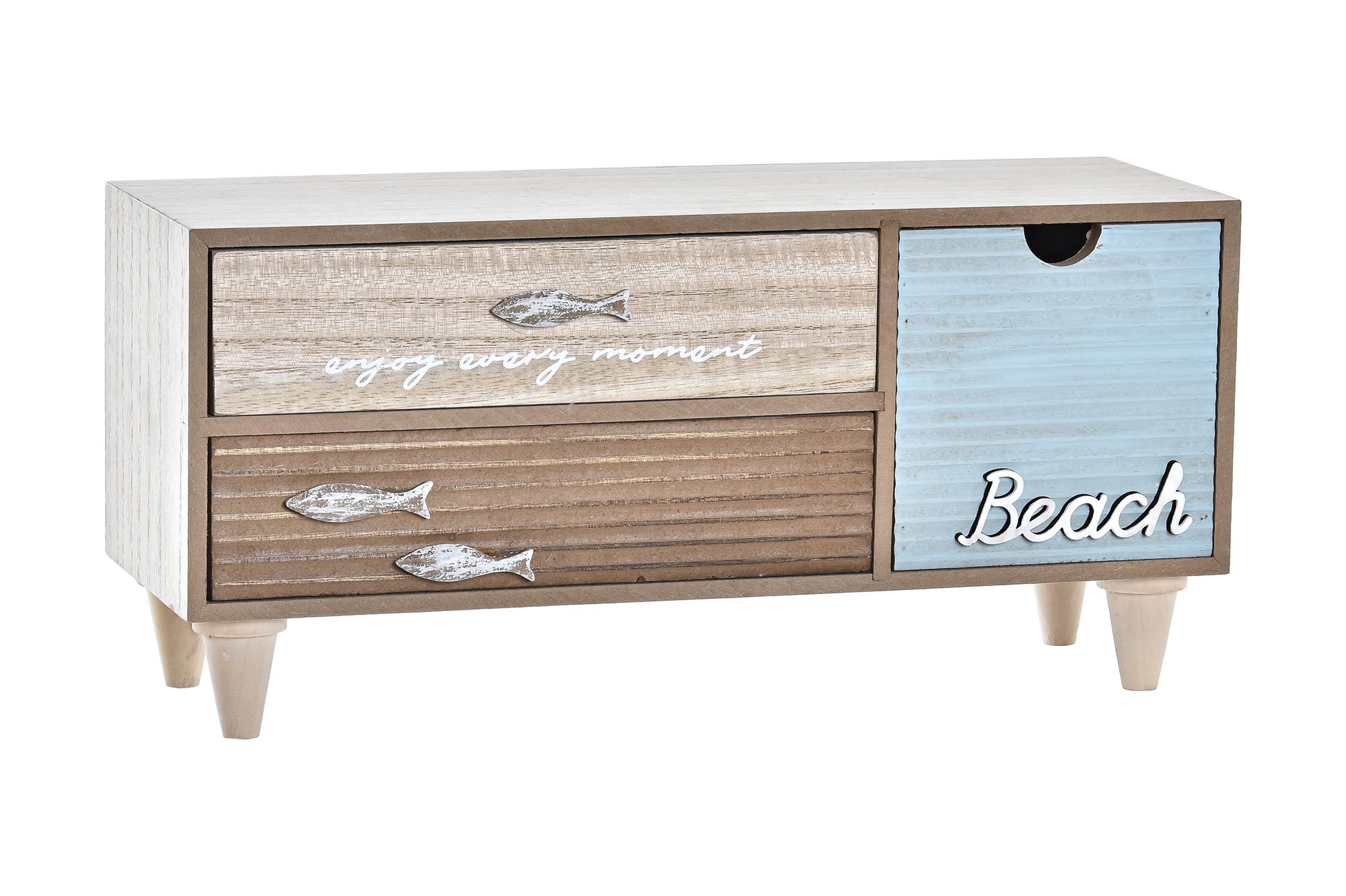 JOYERO MADERA 34X13X16 BEACH MARRON