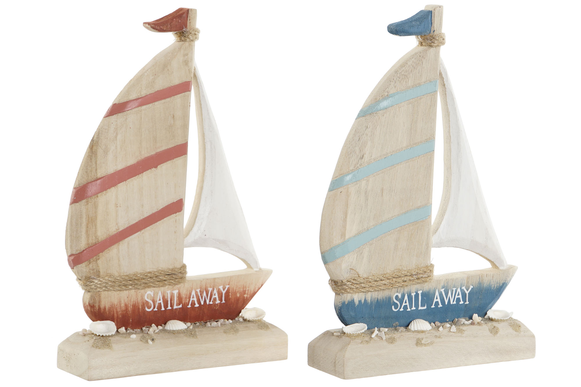 DECORACION MADERA 15X4,5X23,5 VELERO 2 SURT.