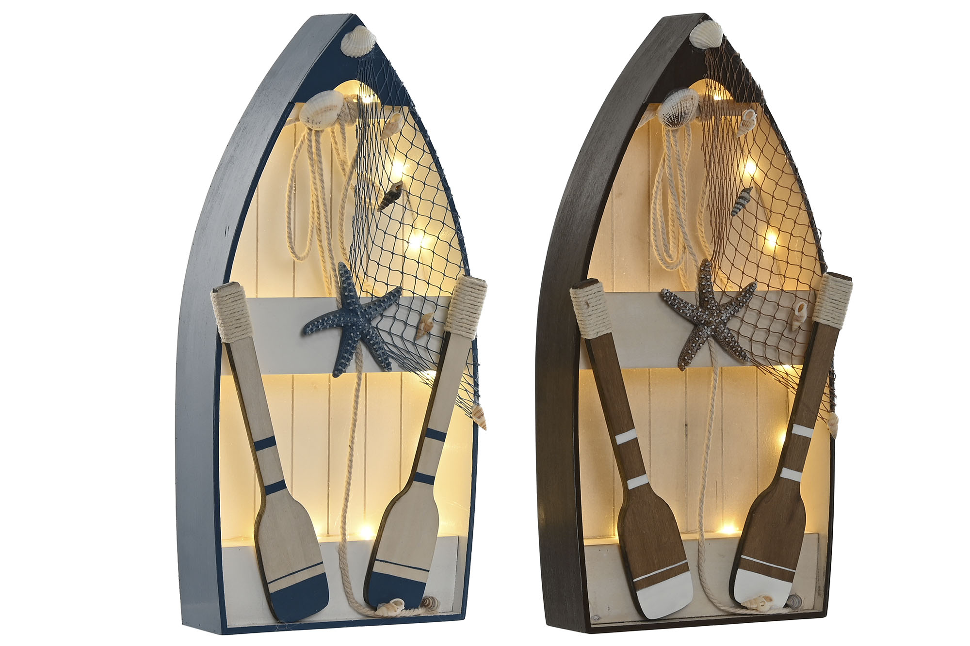 DECORACION LUMINOSA LED MADERA 20X7X40 2 SURT.