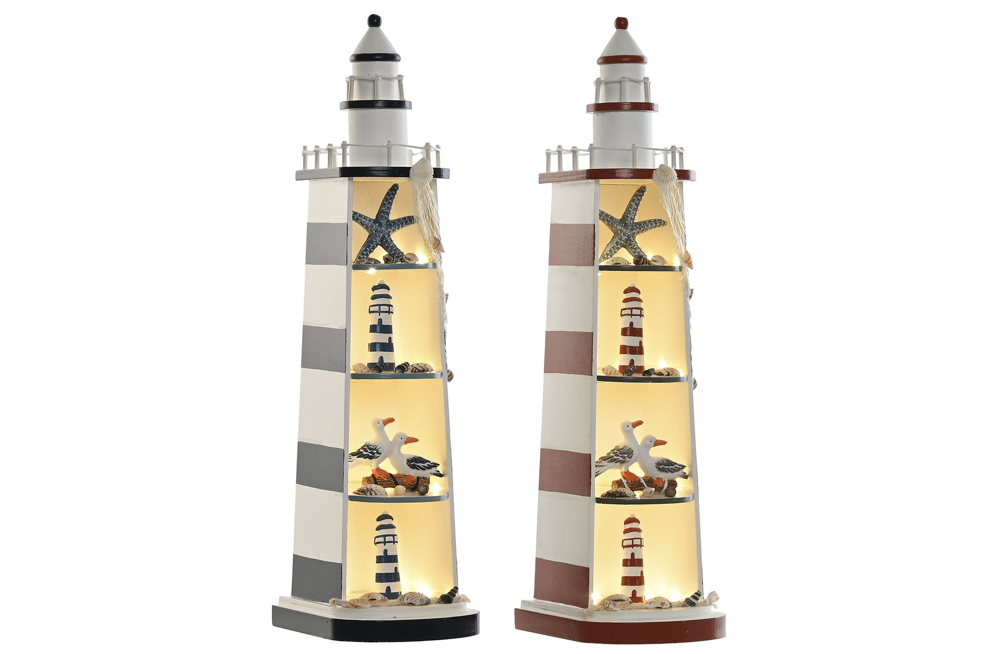 DECORACION LED MADERA 14X16X52 FARO 2 SURT.