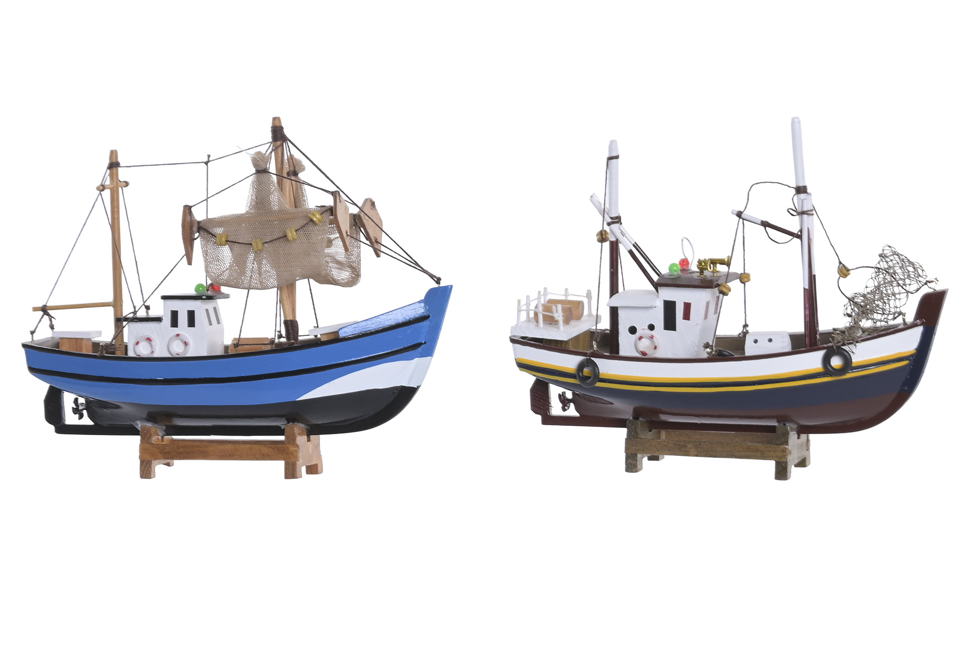 BARCO MADERA 23X7X18 PESQUERO 2 SURT.