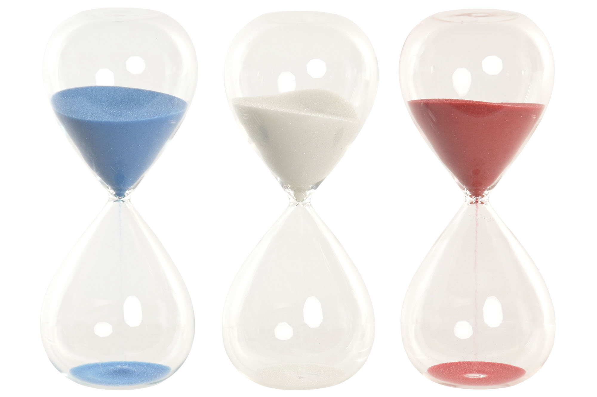 RELOJ DE ARENA CRISTAL 6,5X6,5X16 3 SURT.