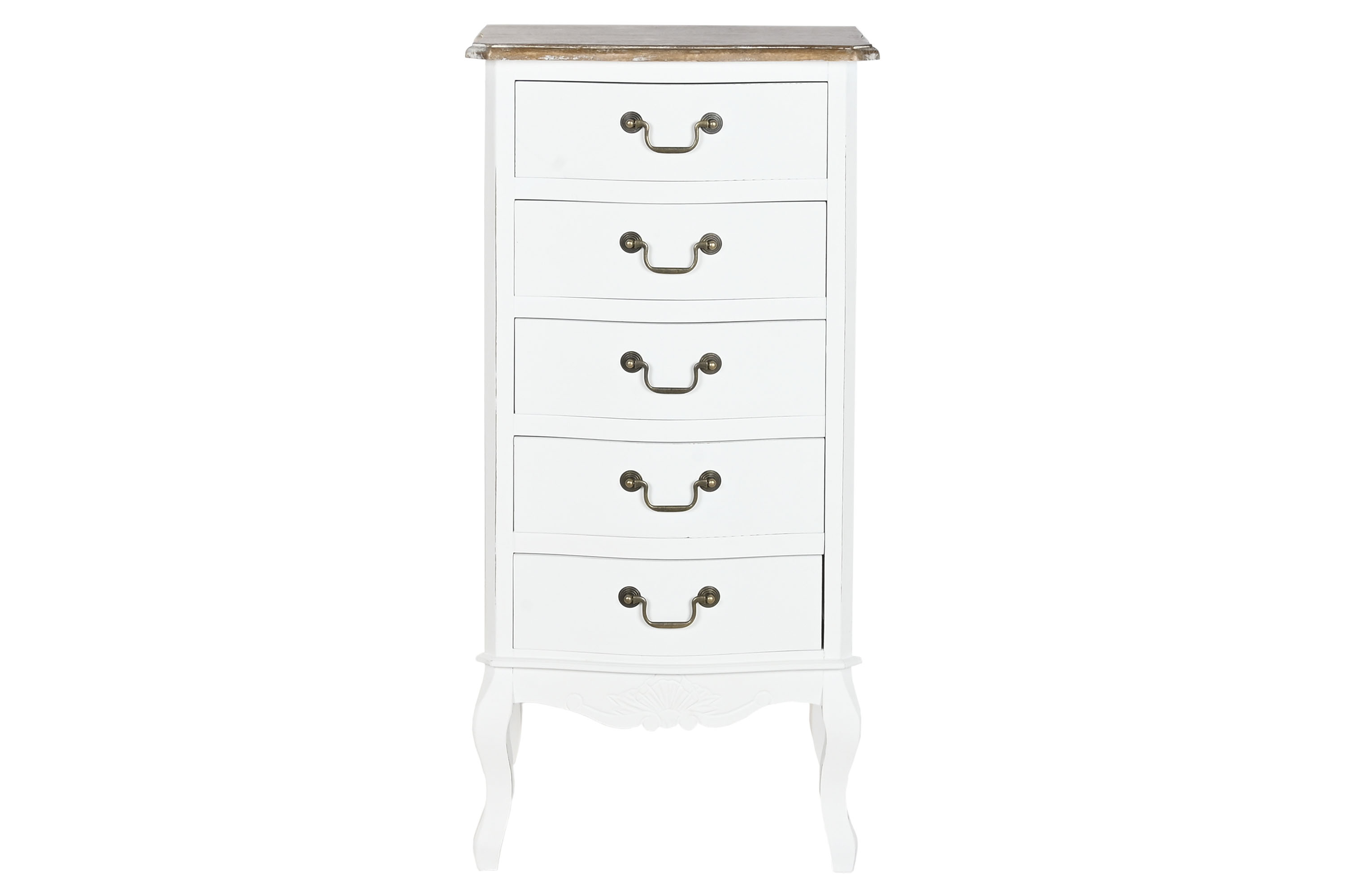 CHIFONIER MADERA 48X35X100 NATURAL BLANCO