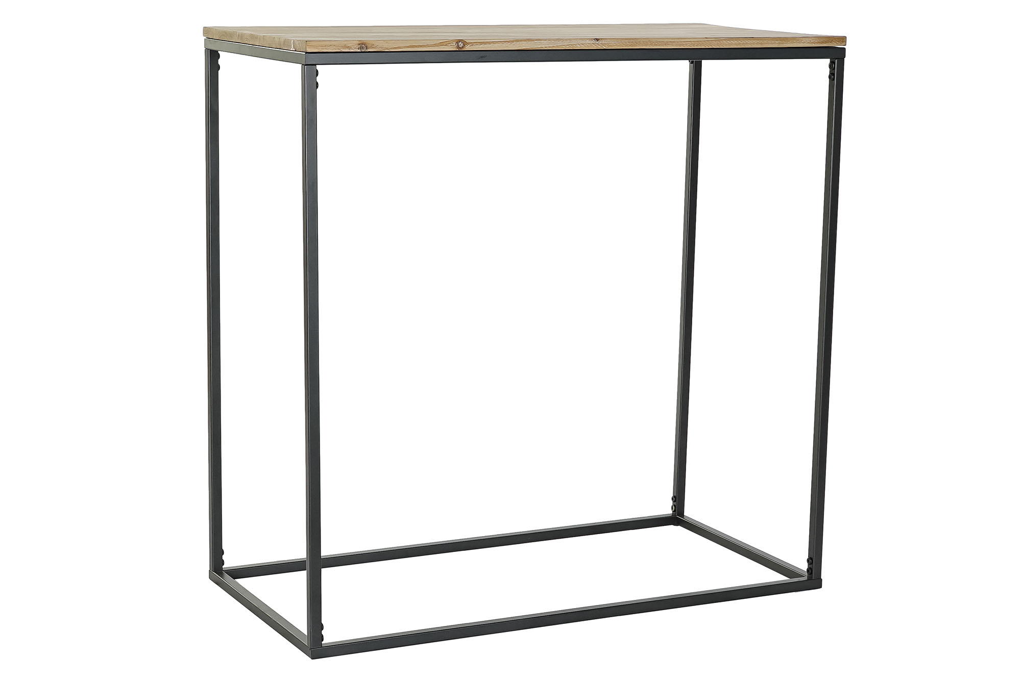 CONSOLA ABETO METAL 80X40X80 NATURAL