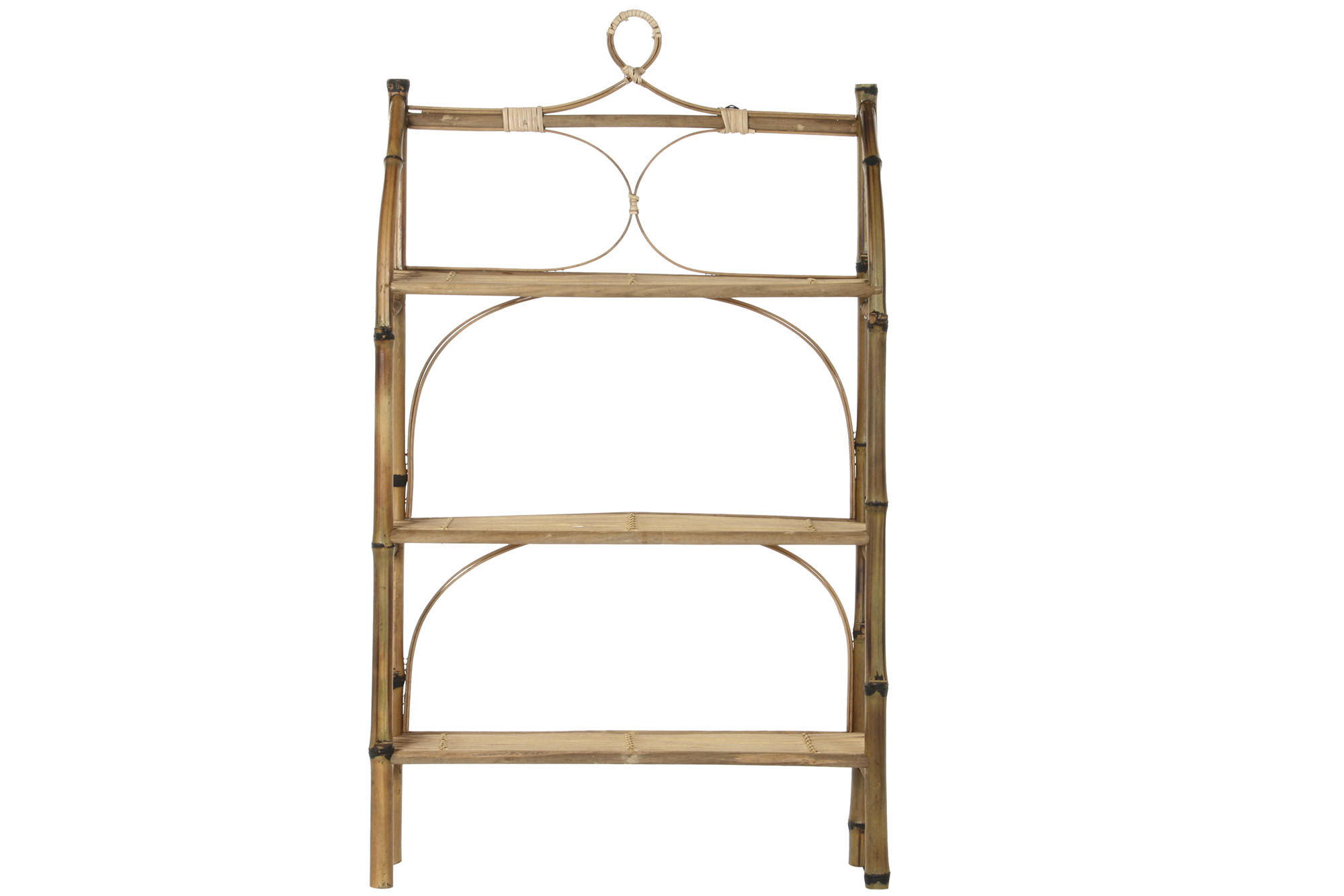ESTANTERIA PARED RATAN BAMBU 62X15X103 3 EST,