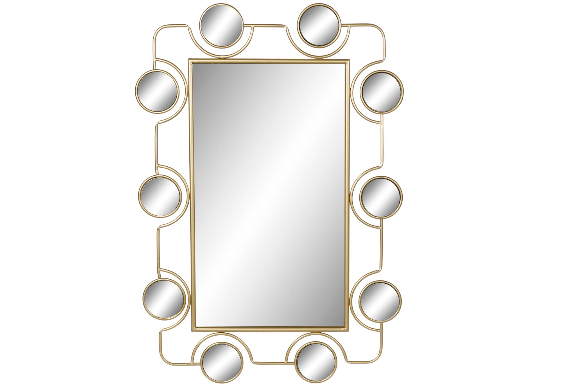 ESPEJO METAL PVC 70X2X100 DORADO