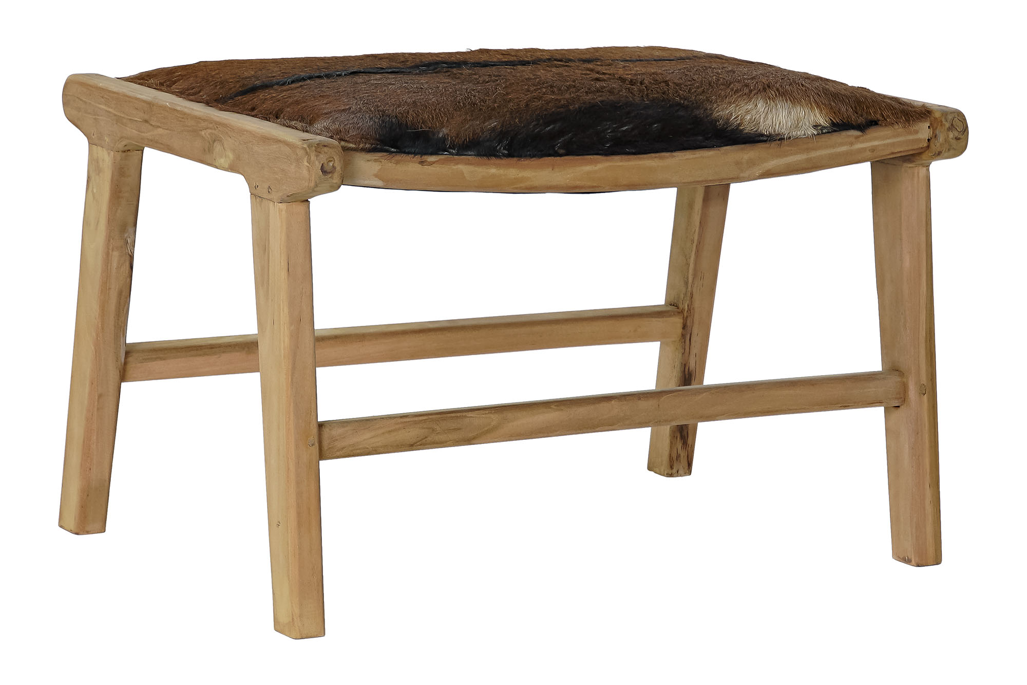 DESCALZADORA TECA PIEL 65X47X42 VACA MARRON