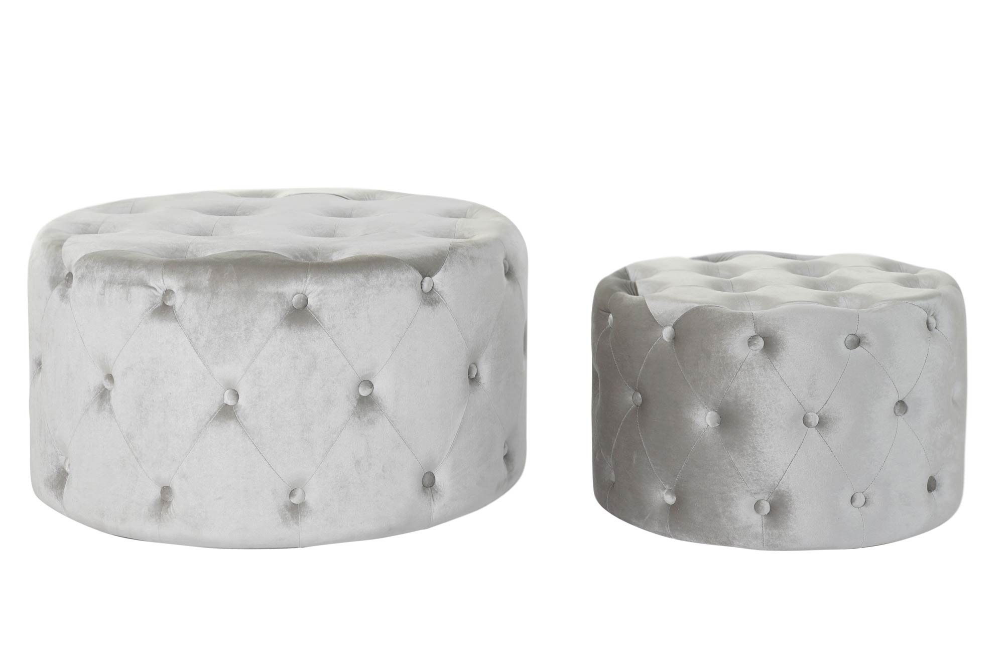 REPOSAPIES SET 2 VELVET MDF 78X78X42 TERCIOPELO