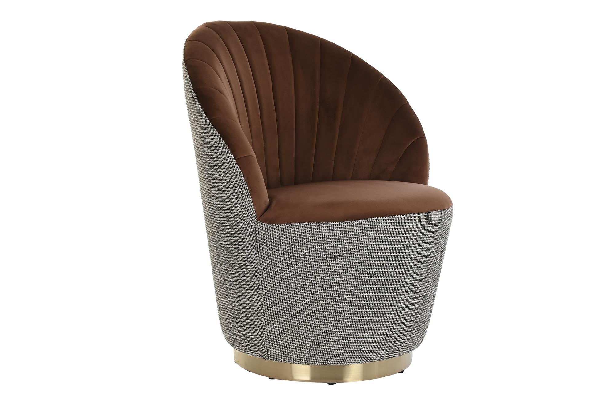 BUTACA POLIESTER 69X66X85 MARRON