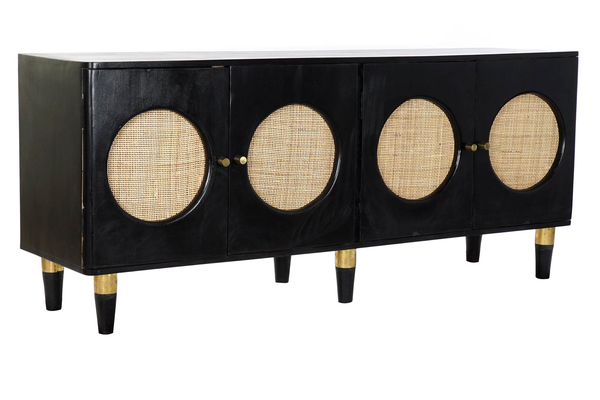 BUFFET MANGO RATAN 150X40X65 NEGRO