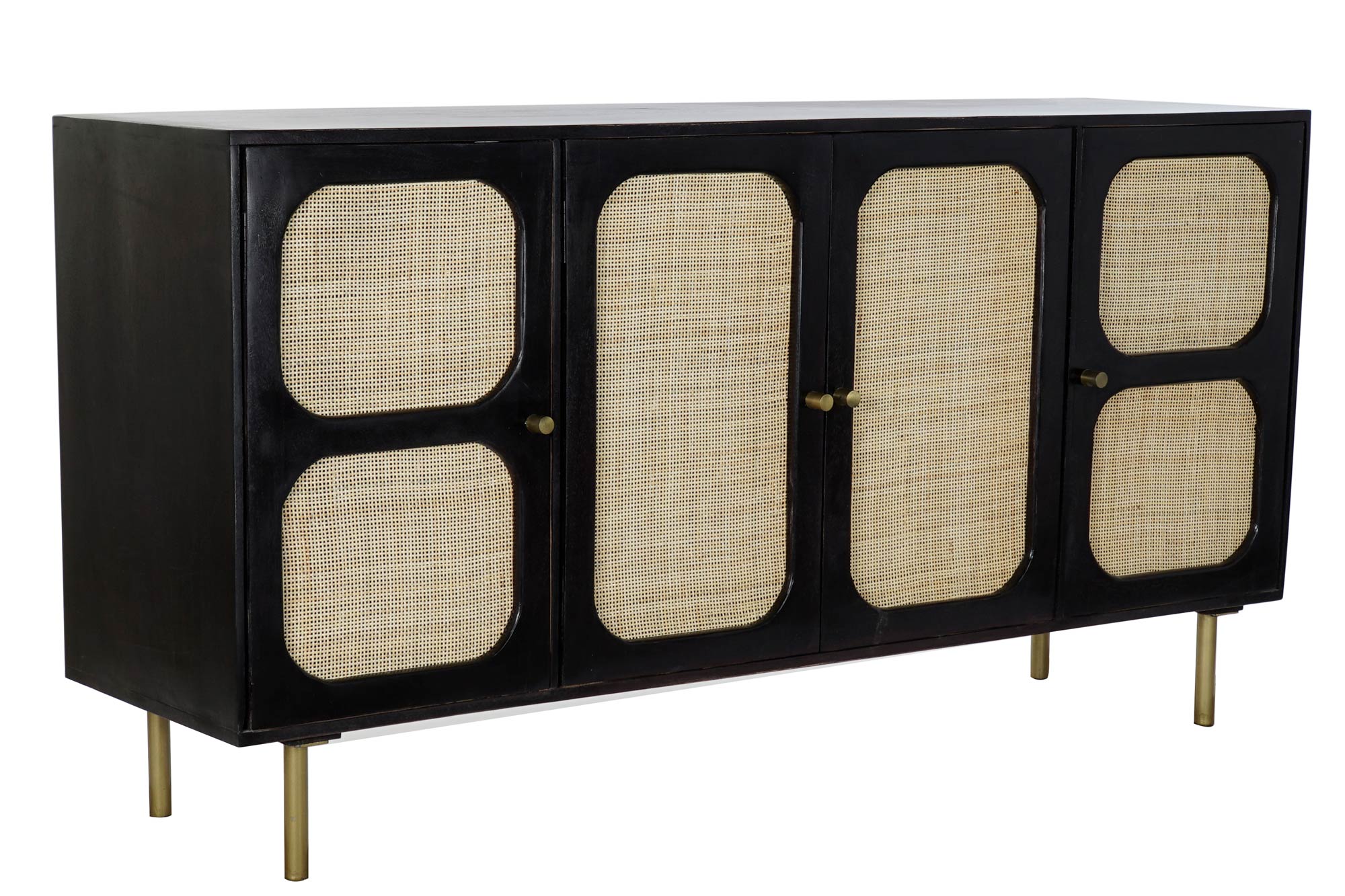 BUFFET MANGO RATAN 150X40X78 NEGRO