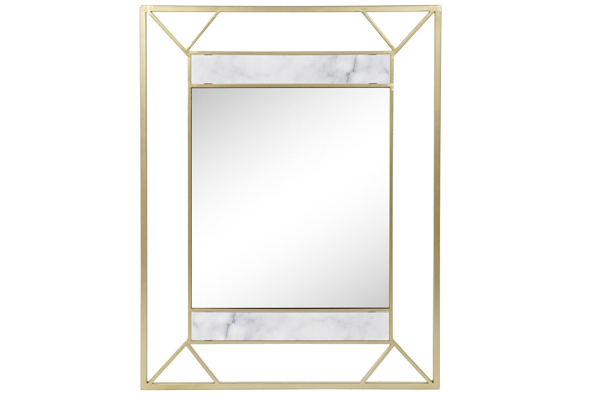 ESPEJO METAL MDF 60X1,5X80 DORADO